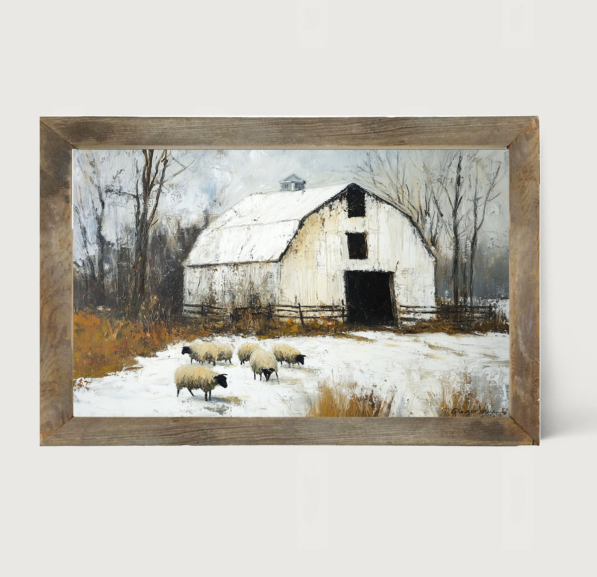 Sheep in Winter