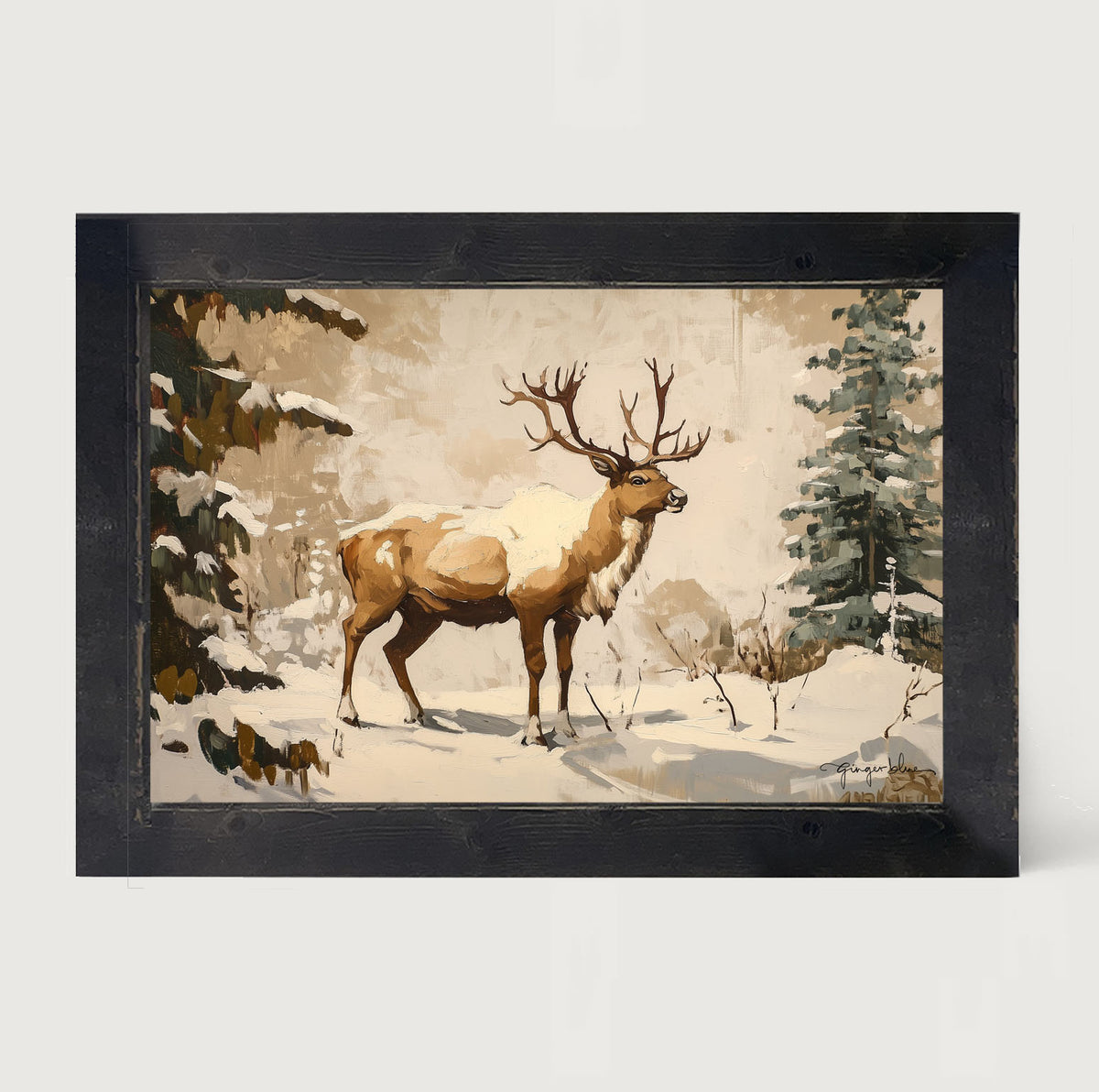 Adirondack Snowy Reindeer