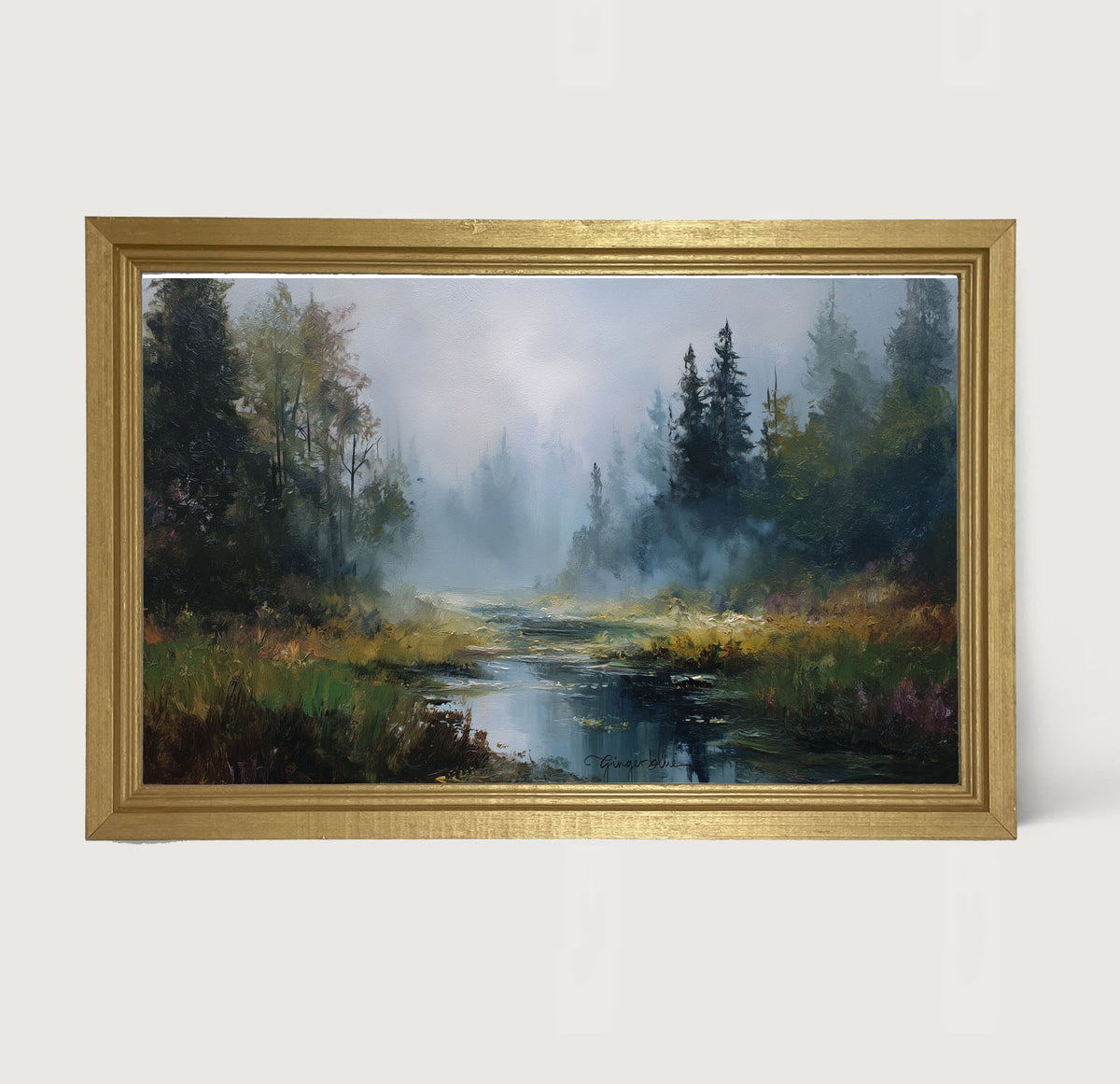 Foggy Forest Stream