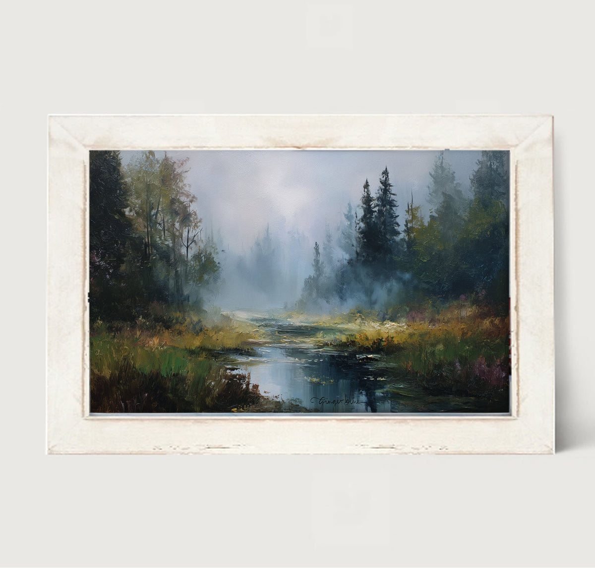 Foggy Forest Stream