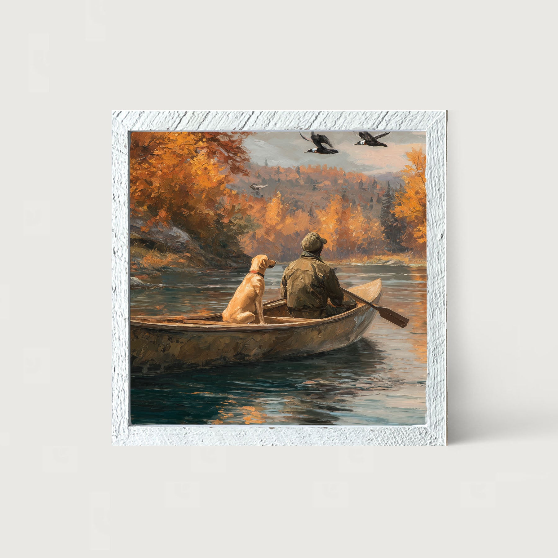 Fishing - Man with Dog