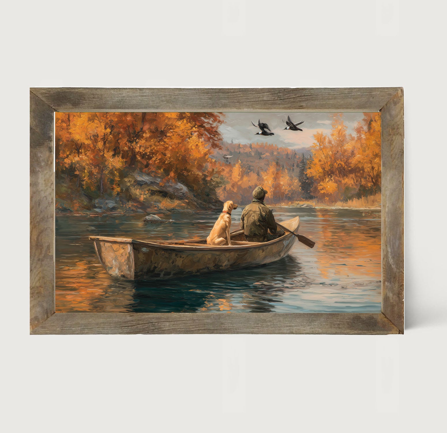 Fishing - Man with Dog