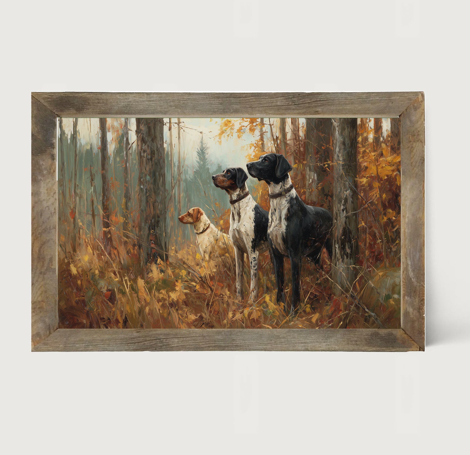 Hunting Season - Dogs in the Woods