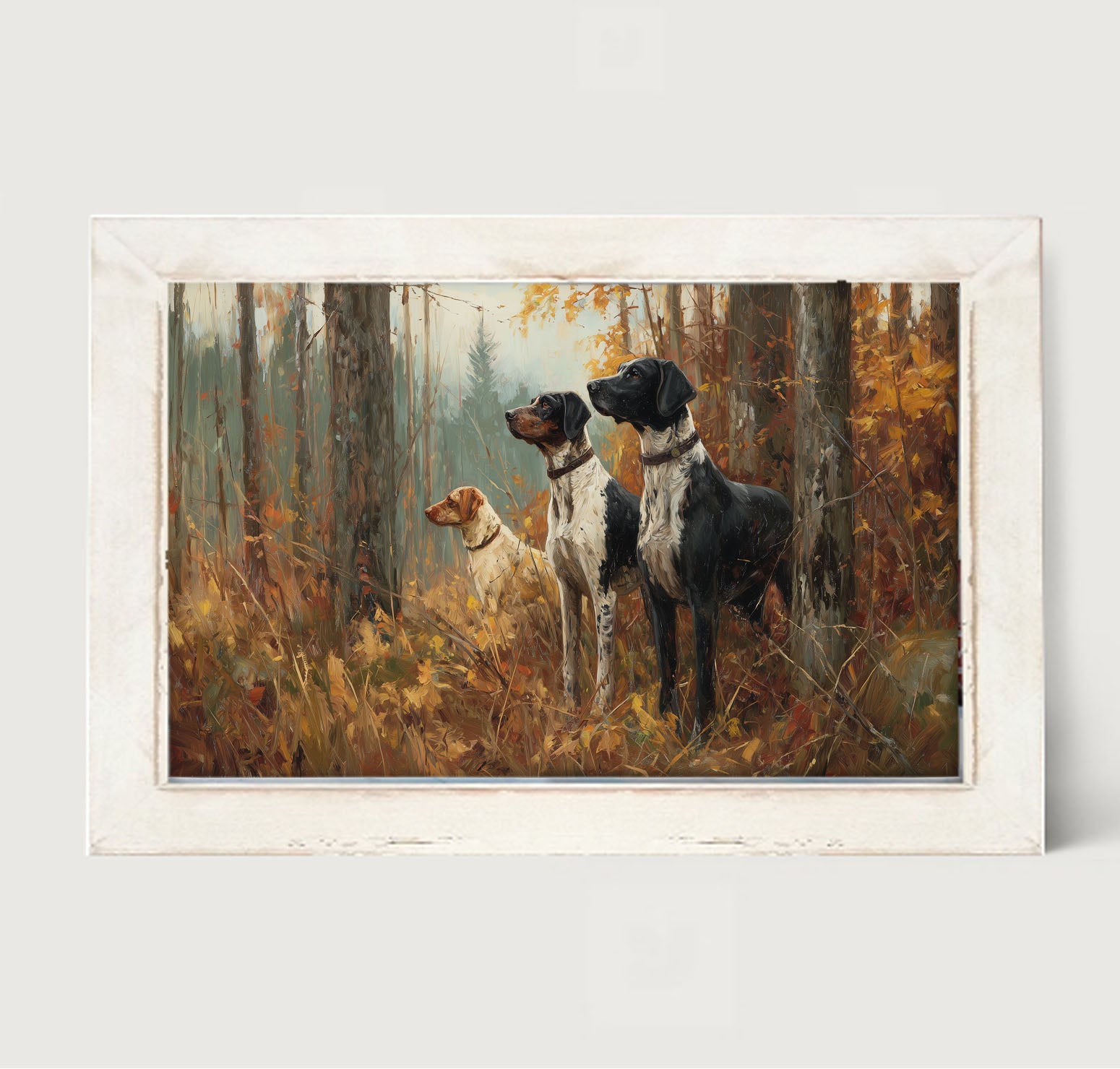 Hunting Season - Dogs in the Woods