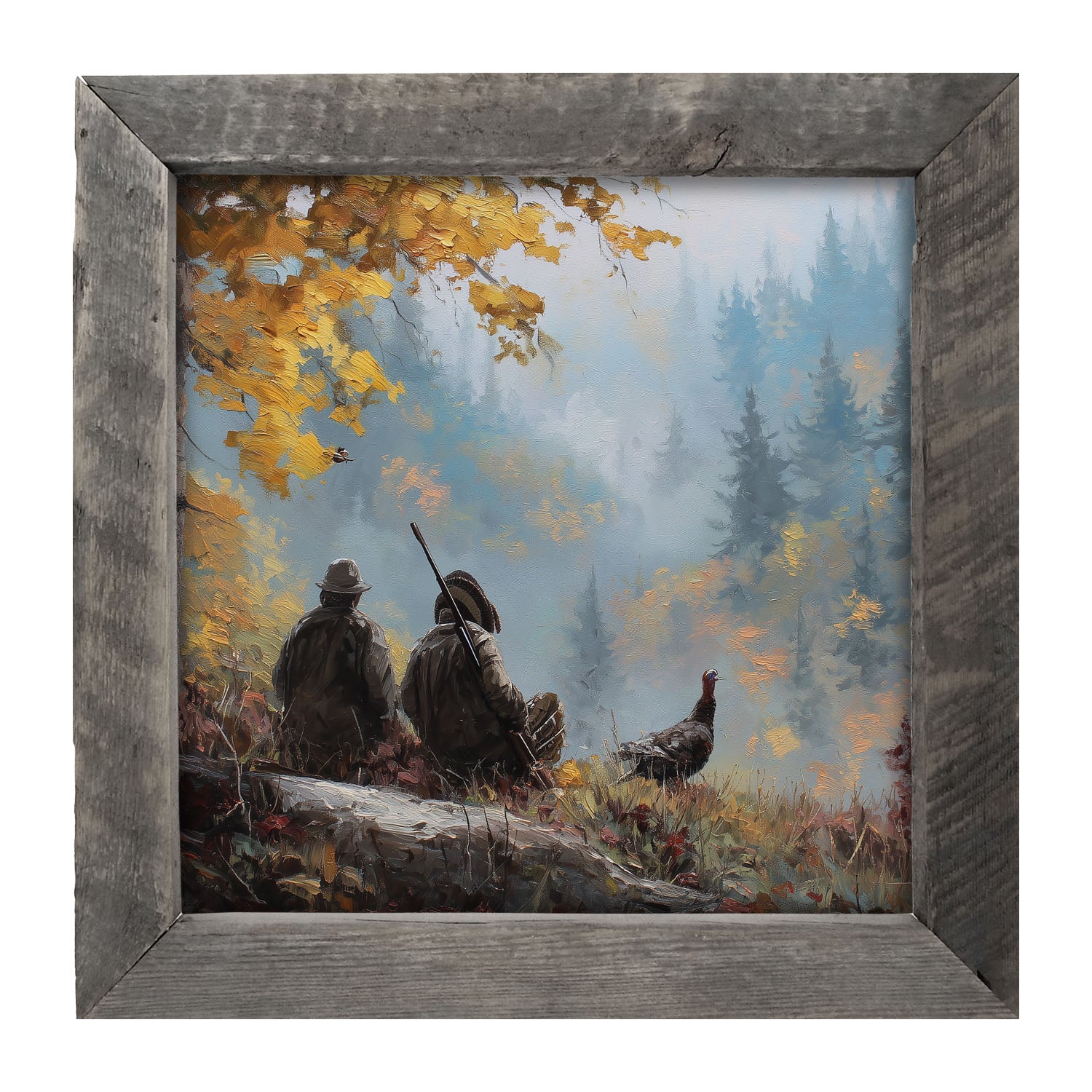Hunting Season - Looking over the Valley - Framed Art