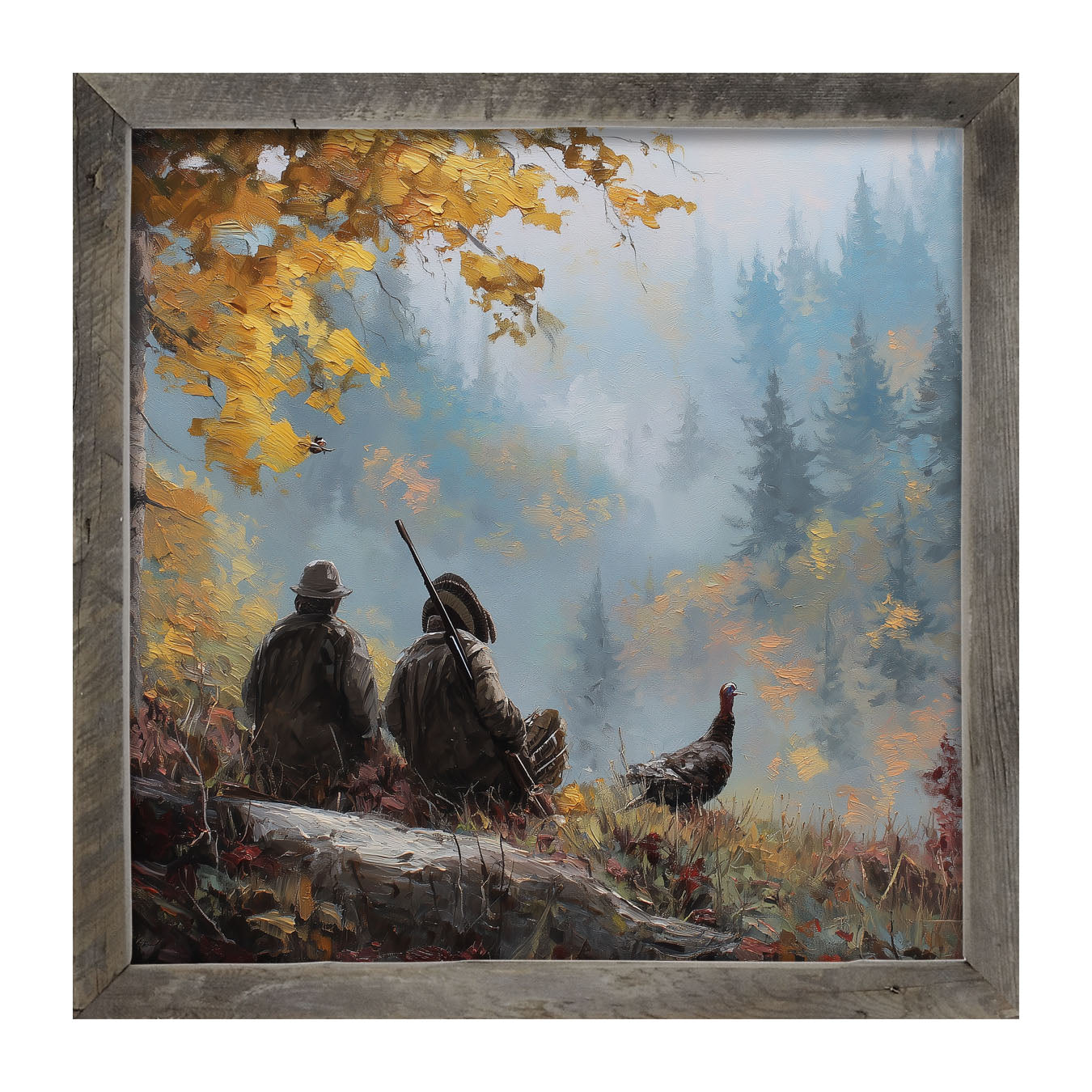 Hunting Season - Looking over the Valley - Framed Art