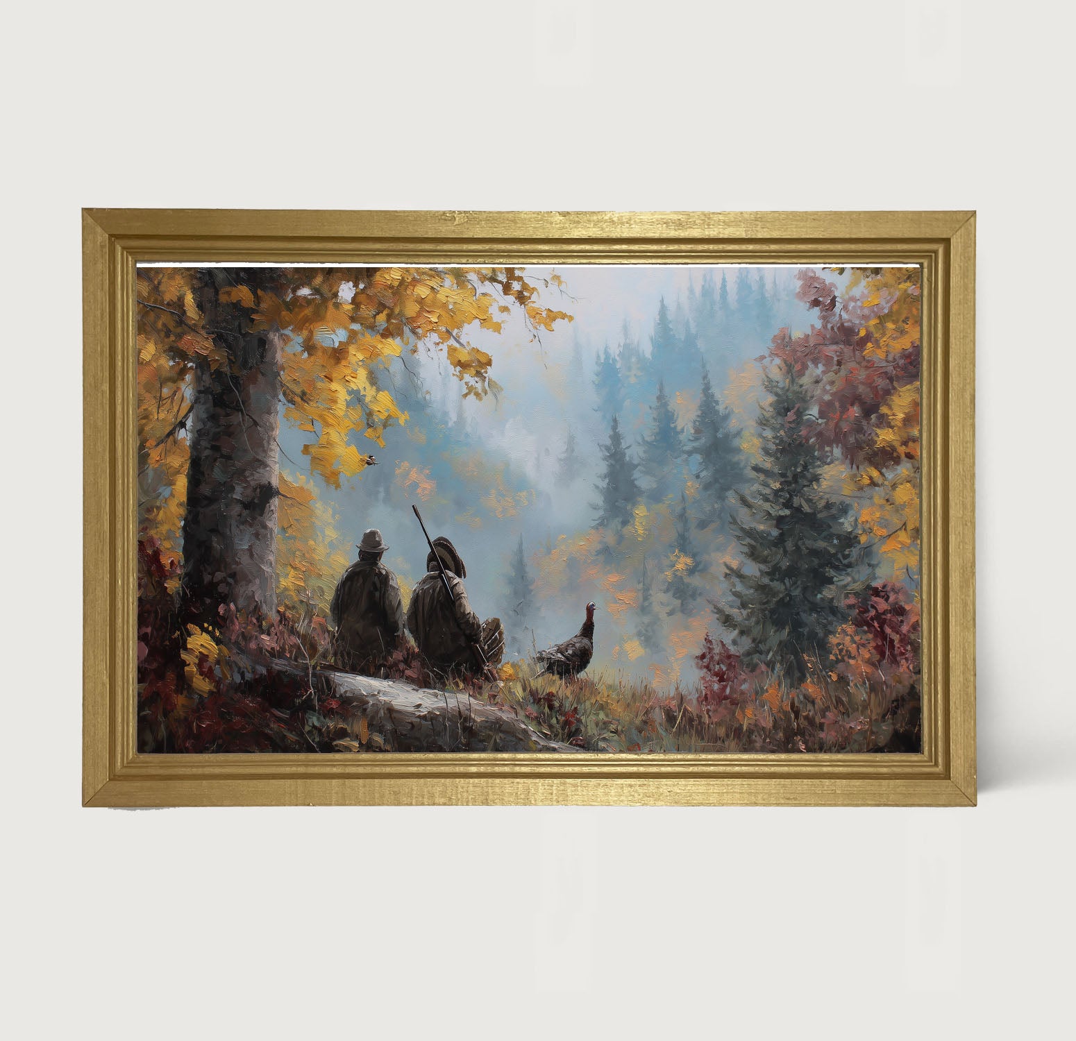 Hunting Season - Looking over the Valley - Framed Art