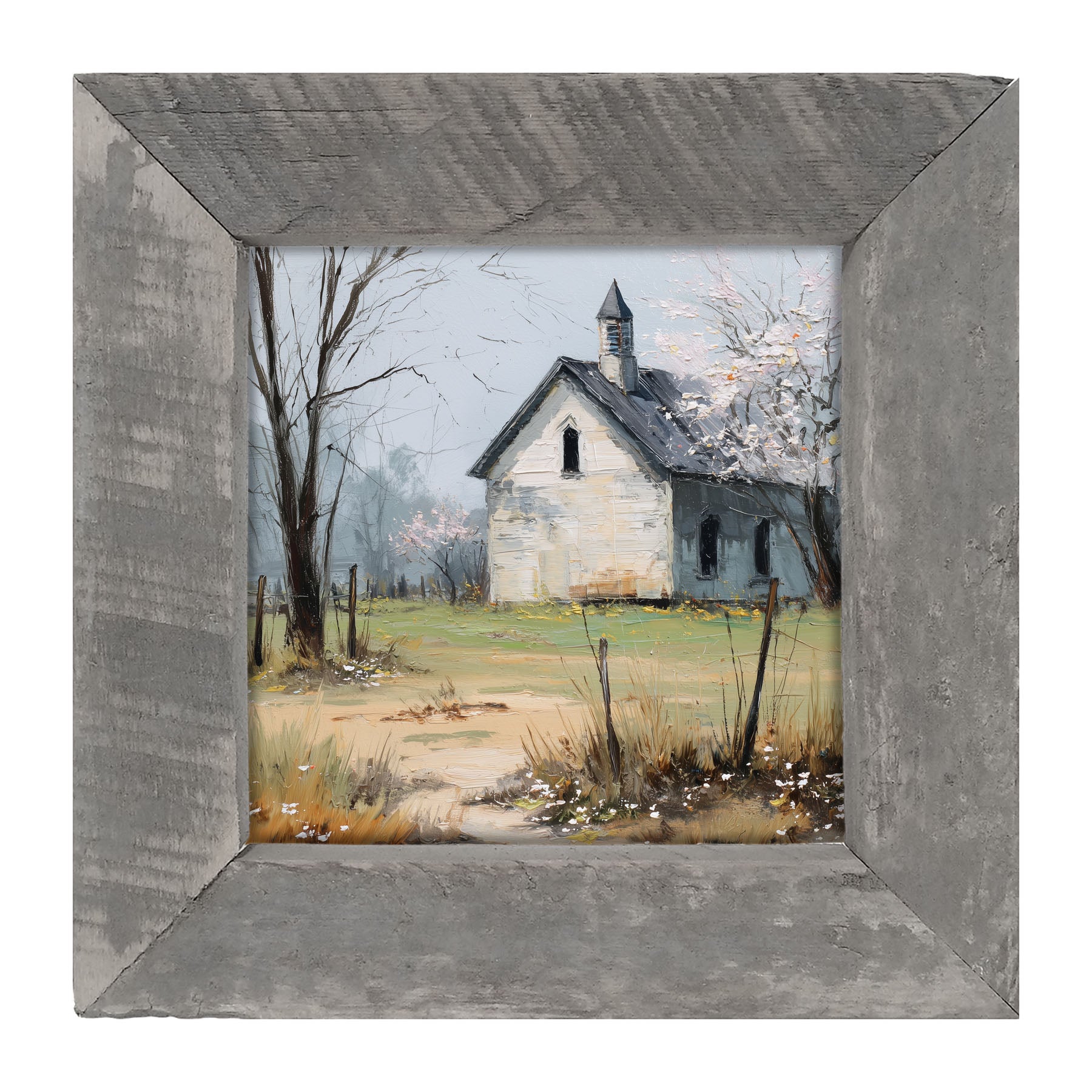 Country Church in Autumn - Framed Art