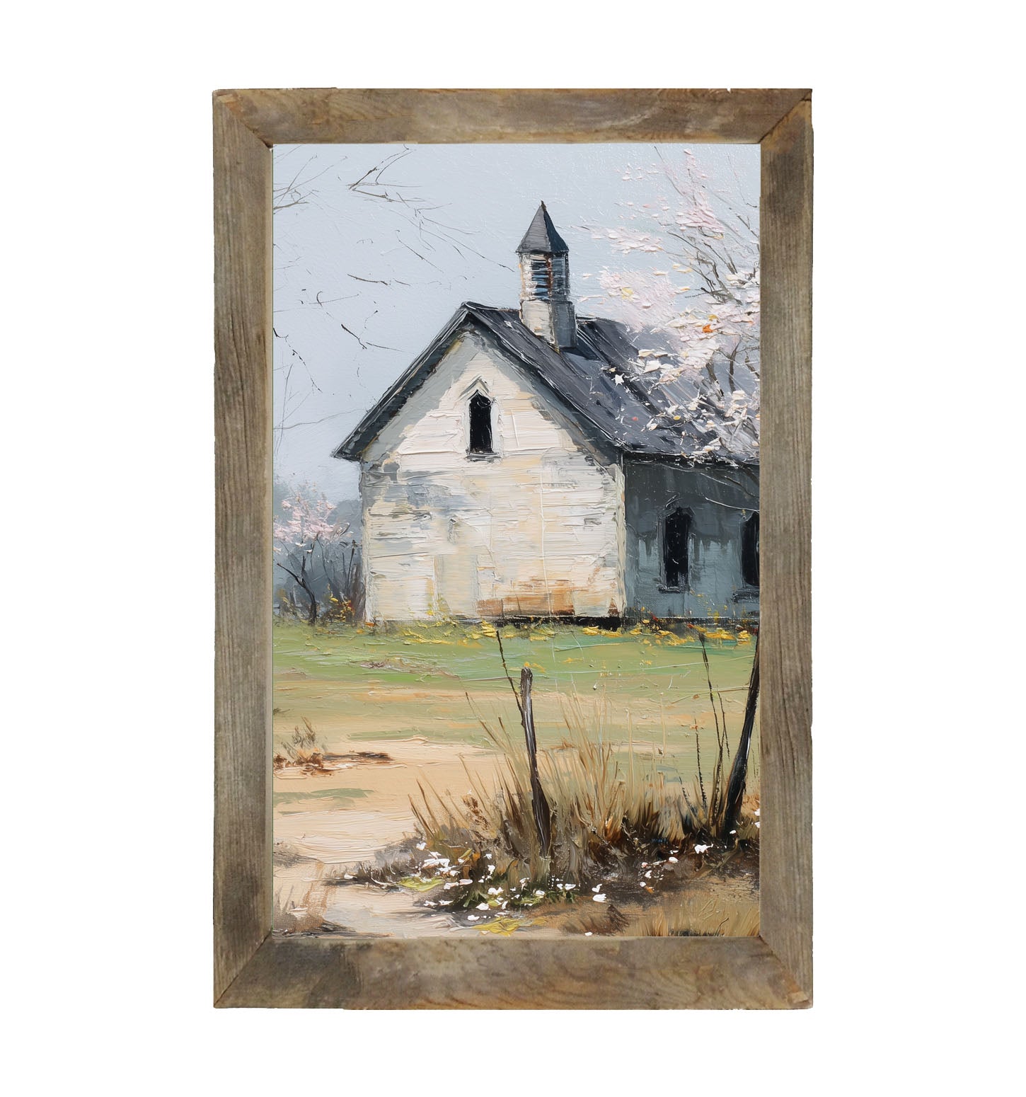Country Church in Autumn - Framed Art