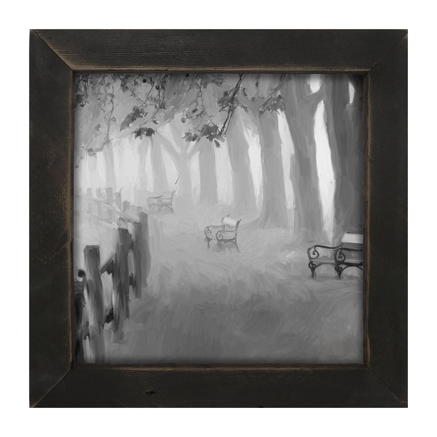 Haunting Park Stroll - Framed art