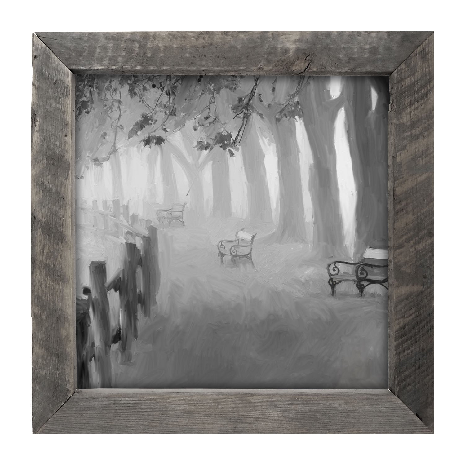 Haunting Park Stroll - Framed art