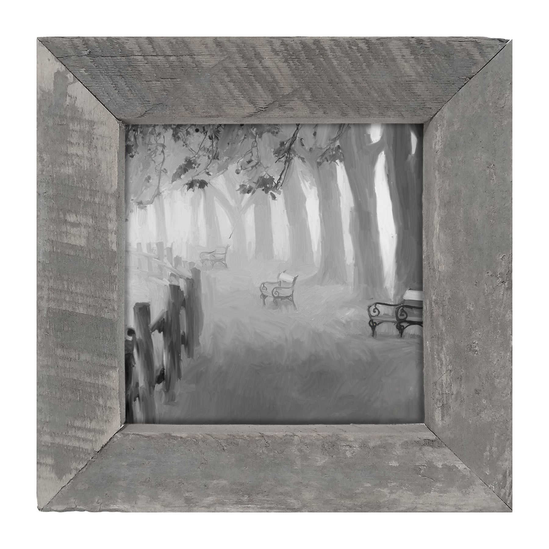 Haunting Park Stroll - Framed art