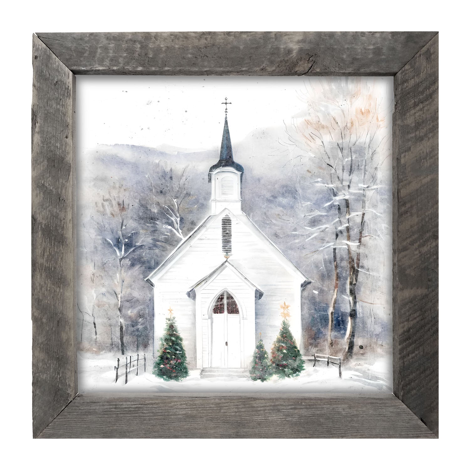 Winter Church 1 - Framed Art