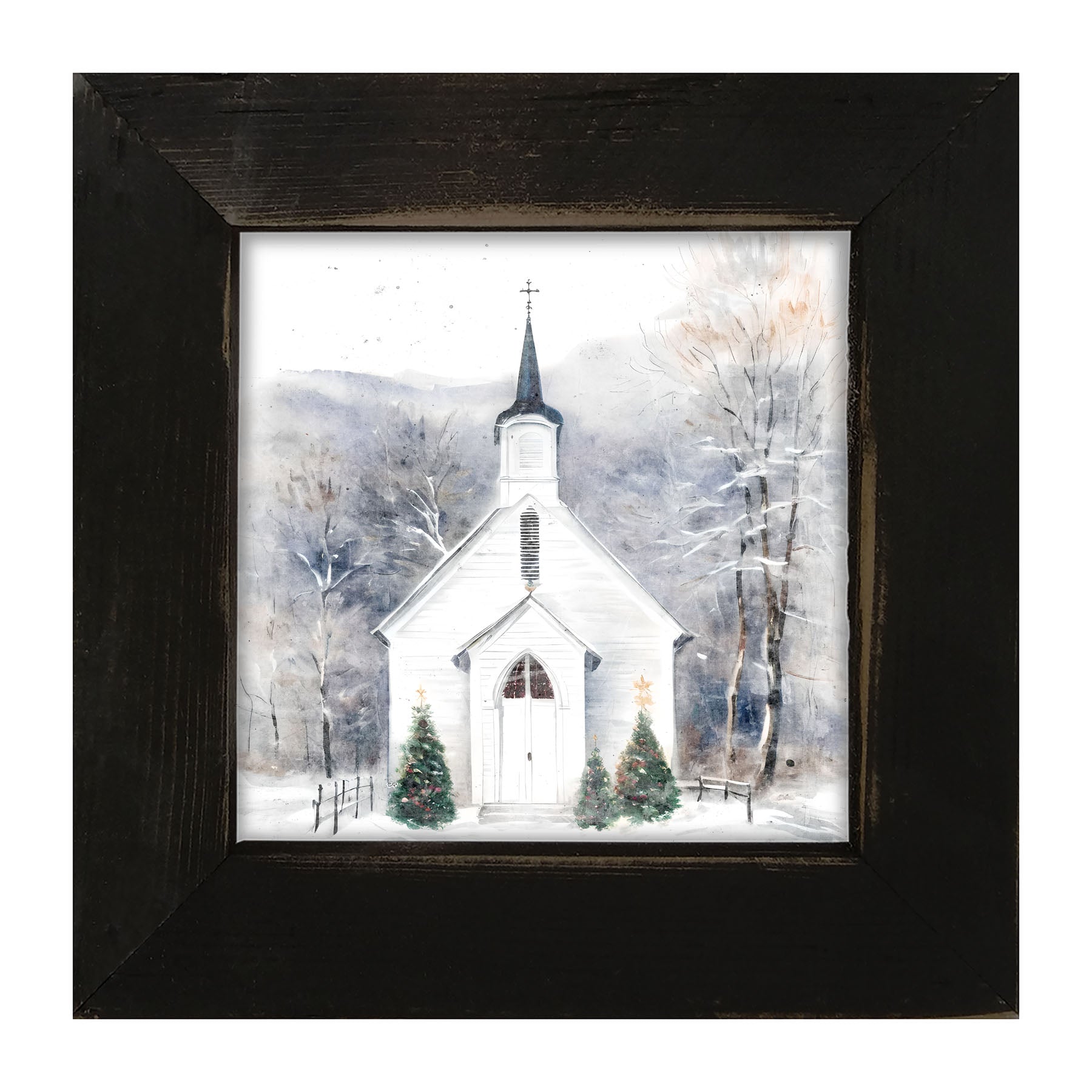 Winter Church 1 - Framed Art