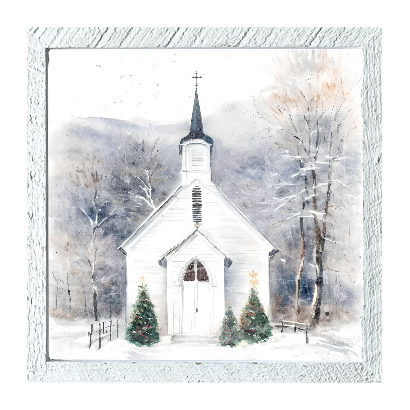 Winter Church 1 - Framed Art