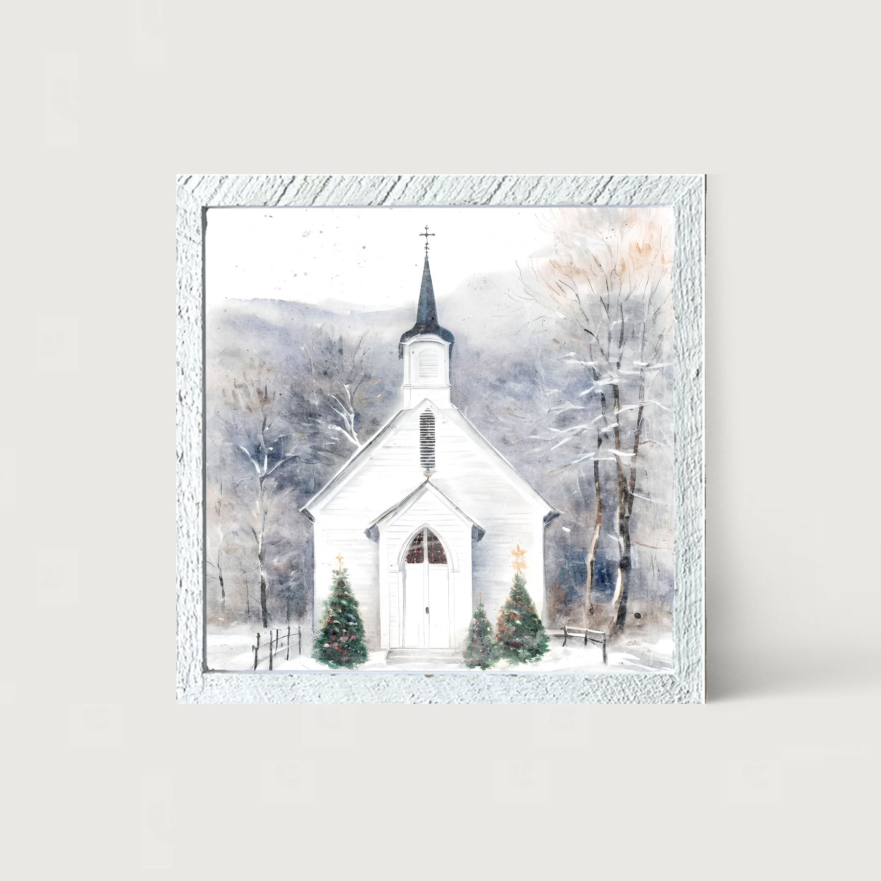 Winter Church 1 - Framed Art