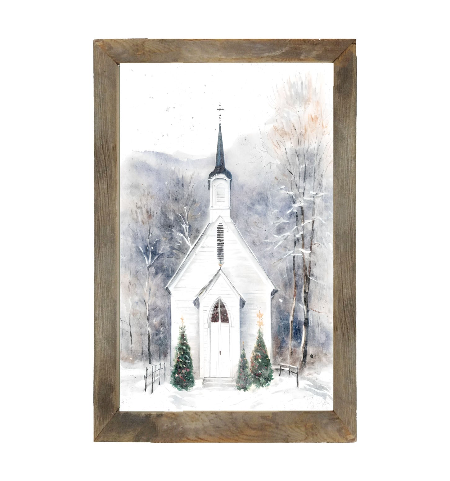 Winter Church 1 - Framed Art