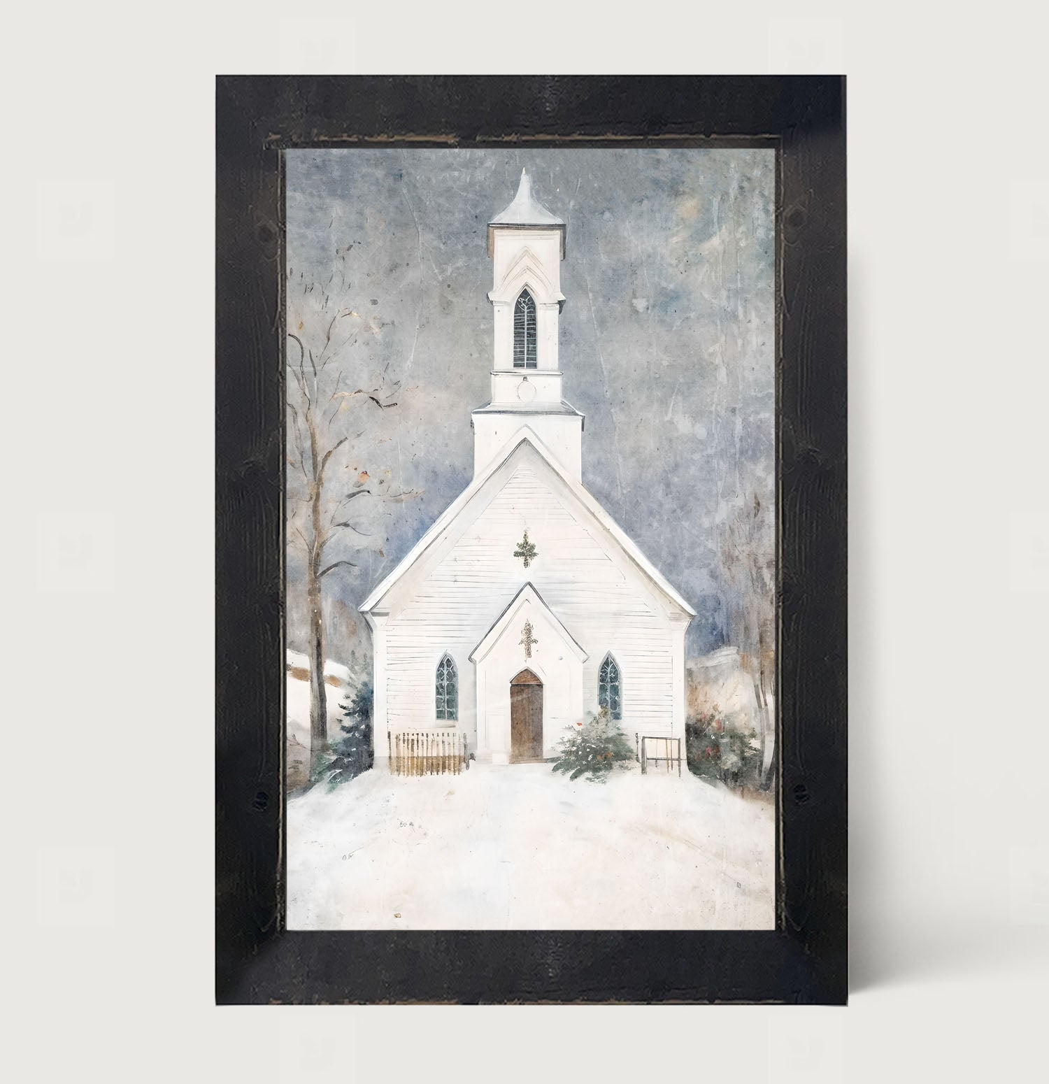 Winter Church 2 - Framed Art
