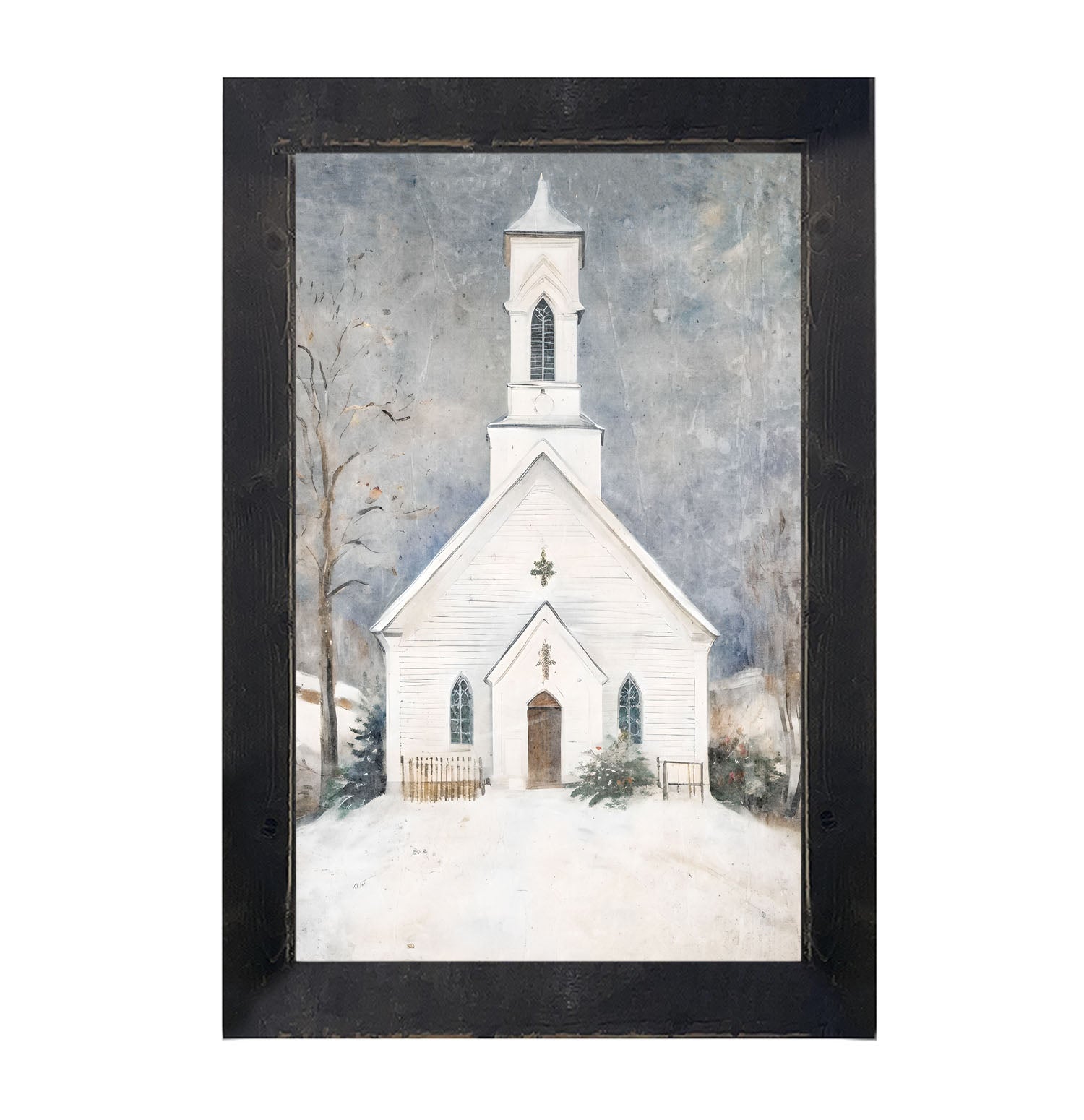 Winter Church 2 - Framed Art