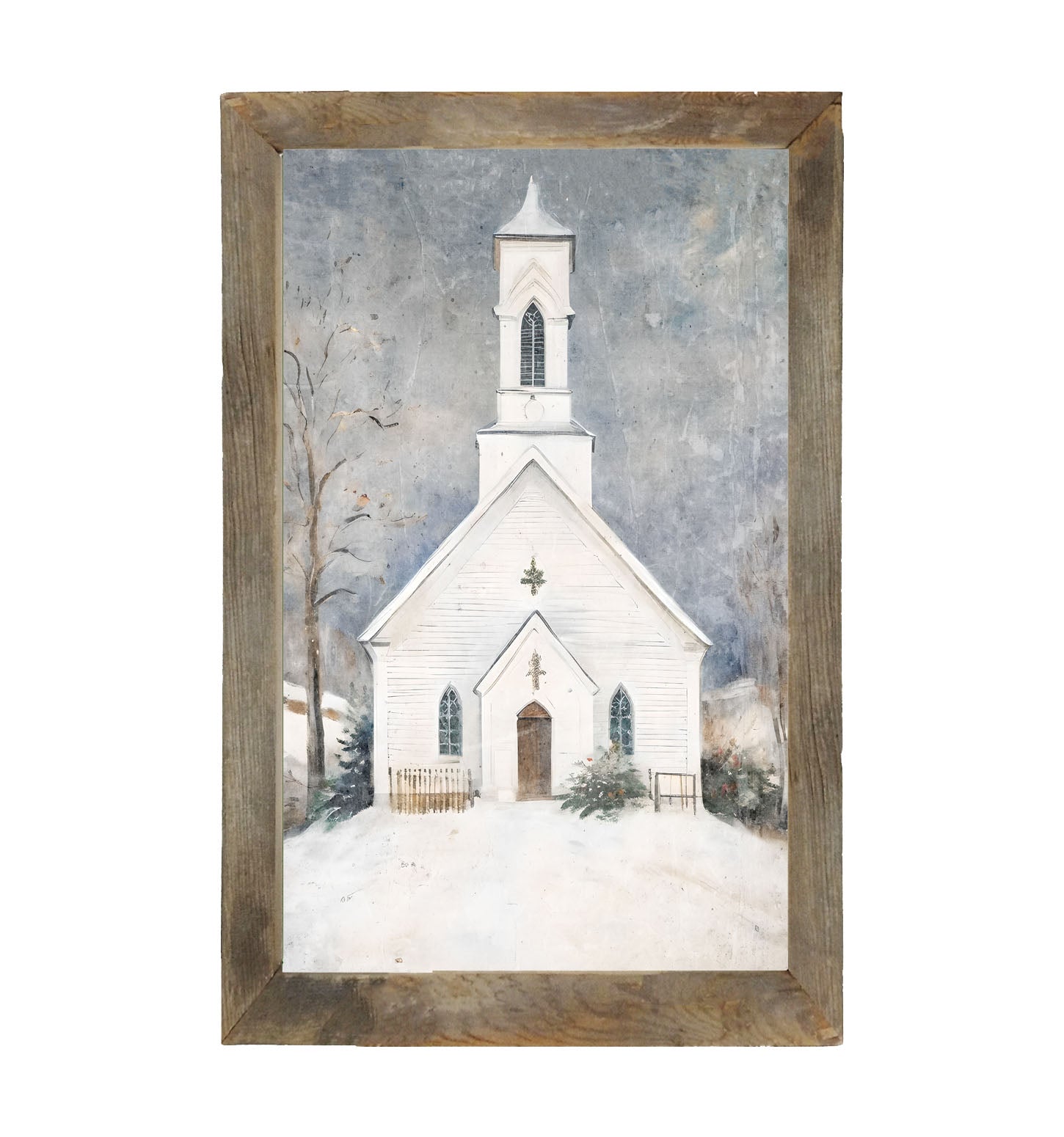 Winter Church 2 - Framed Art
