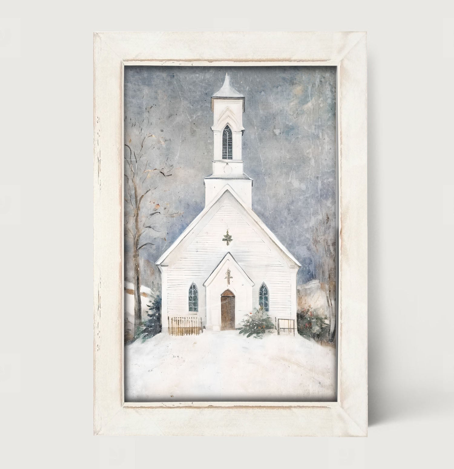 Winter Church 2 - Framed Art