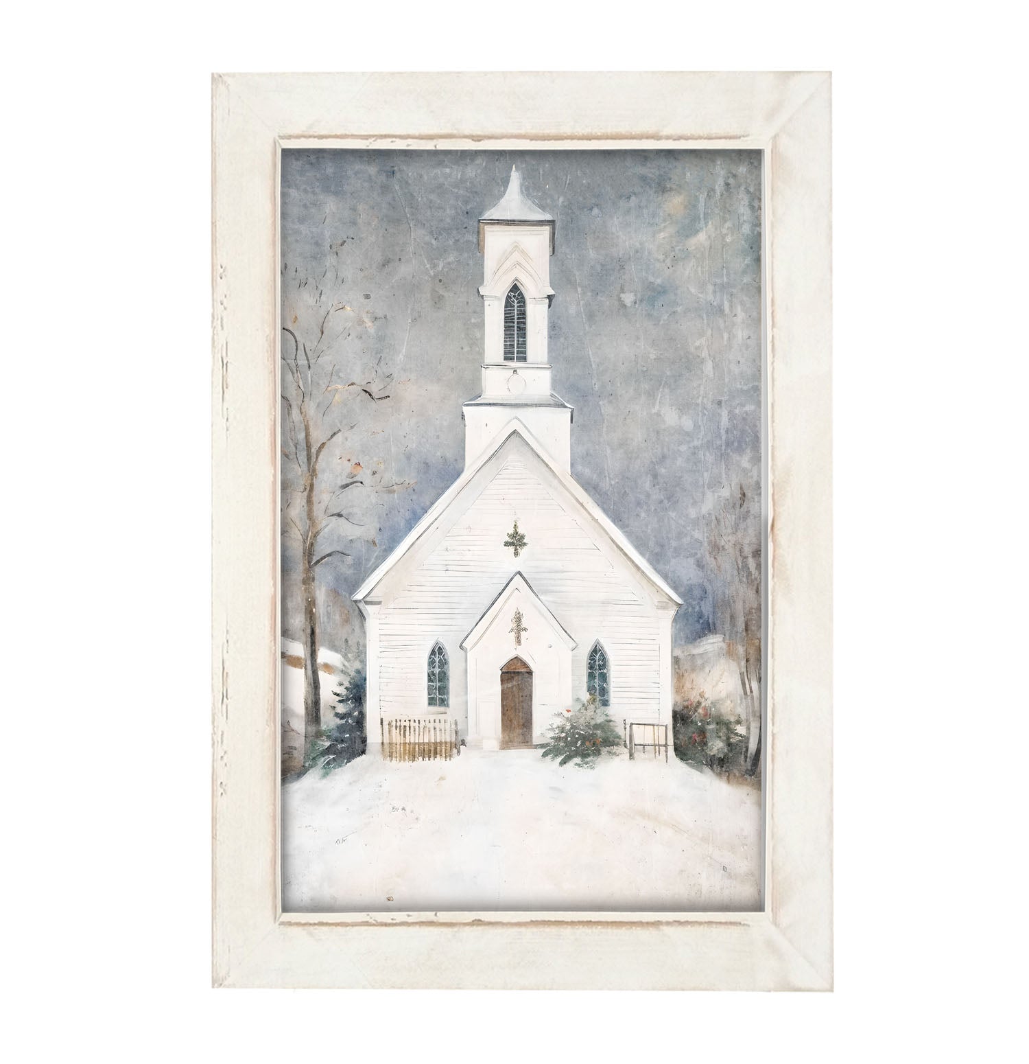 Winter Church 2 - Framed Art