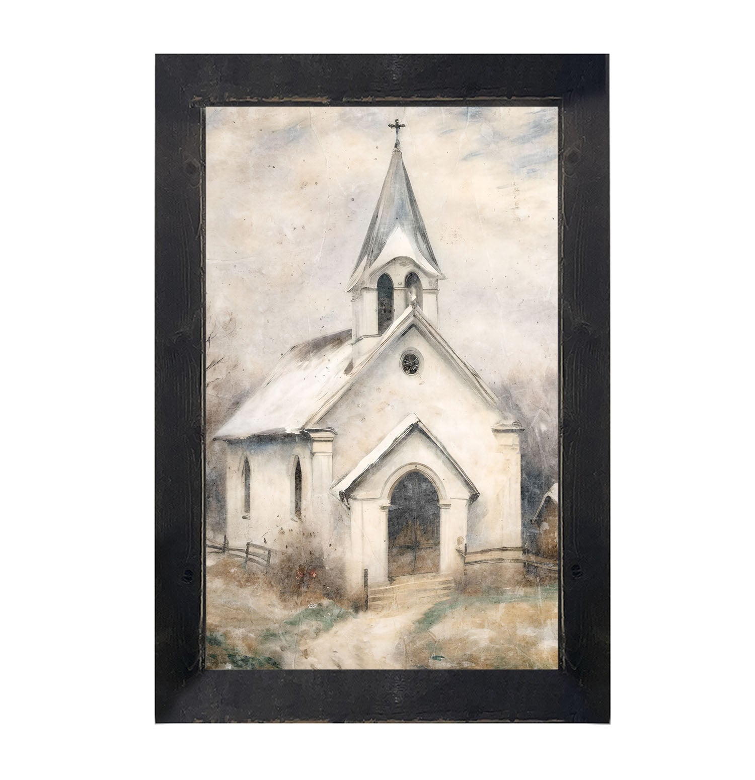 Winter Church 5 - Framed Art