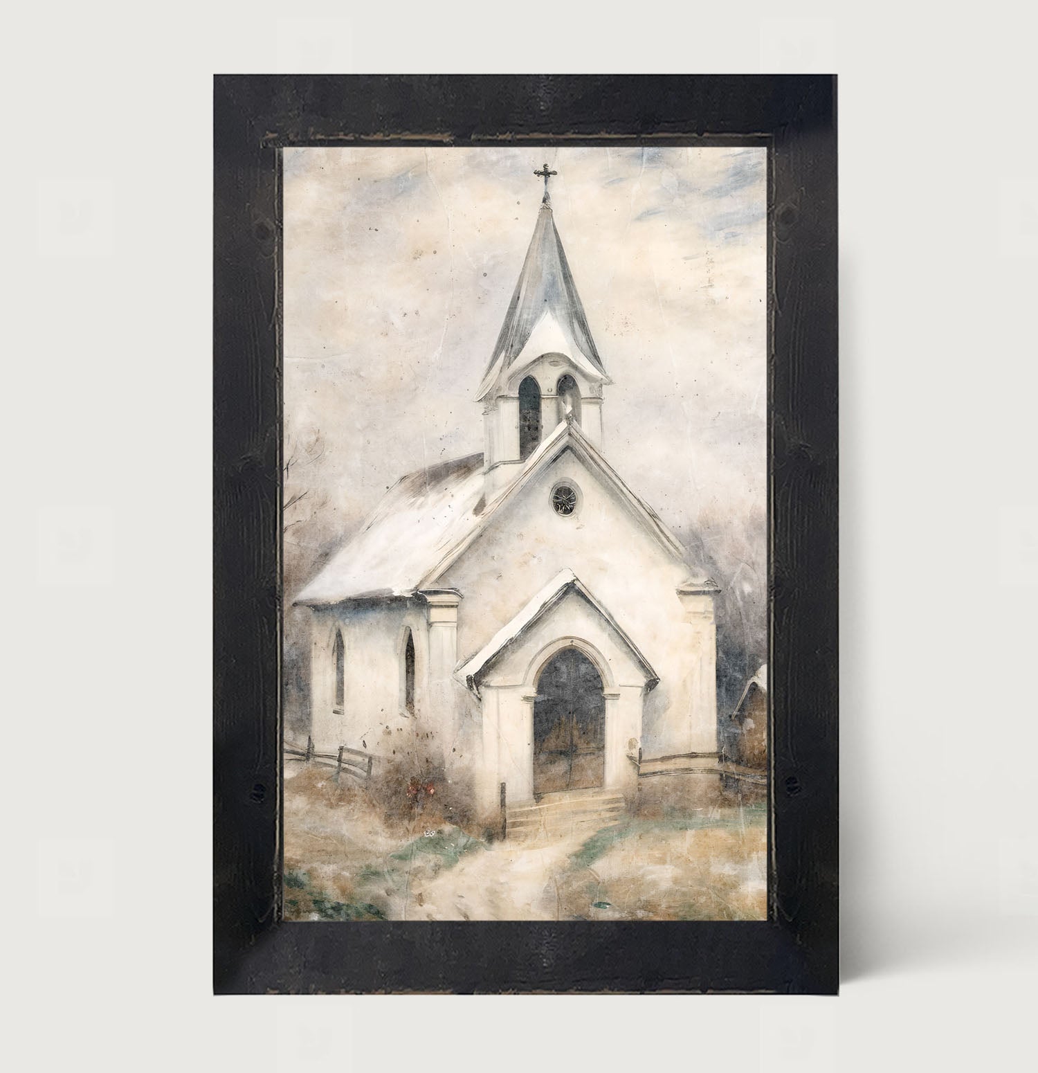 Winter Church 5 - Framed Art
