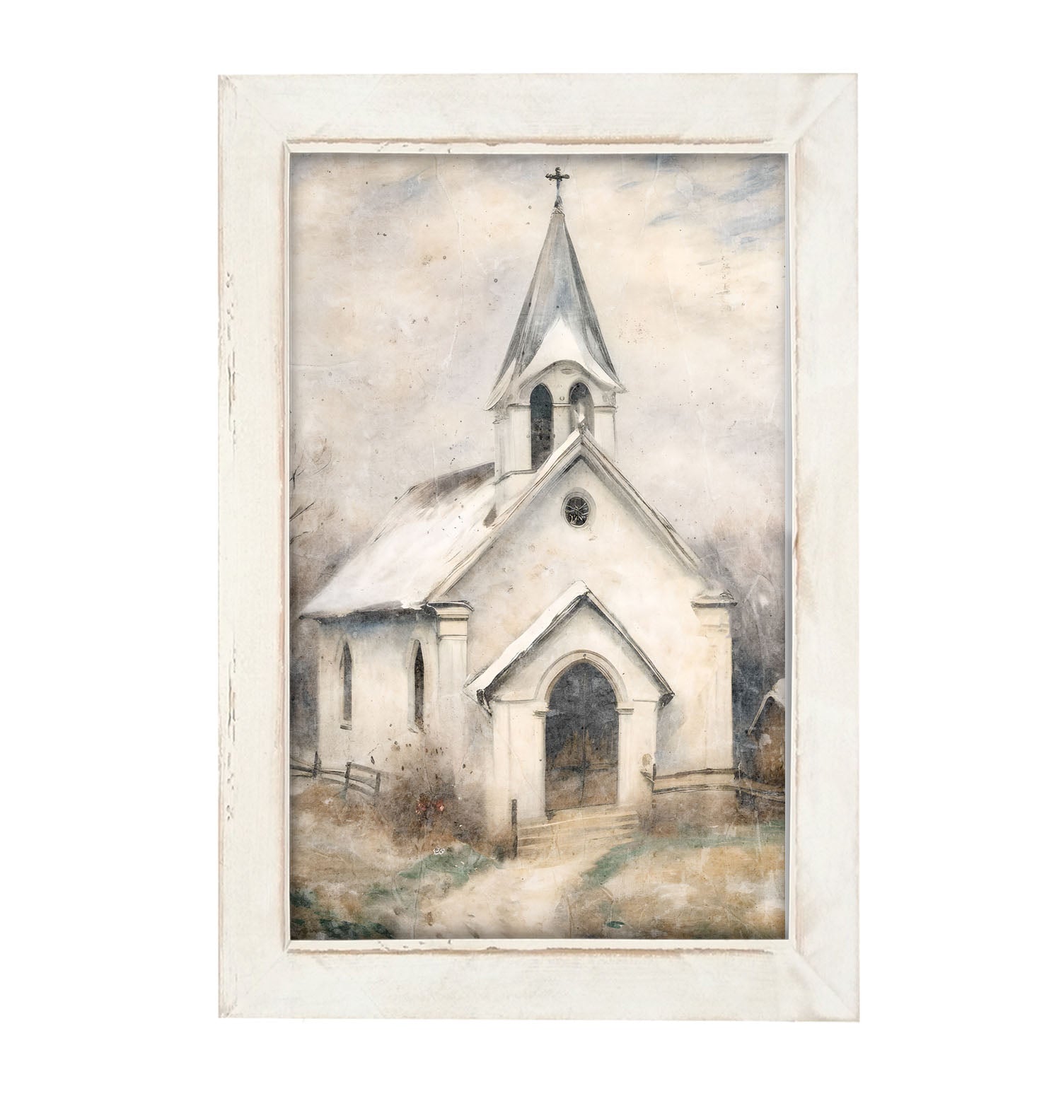 Winter Church 5 - Framed Art
