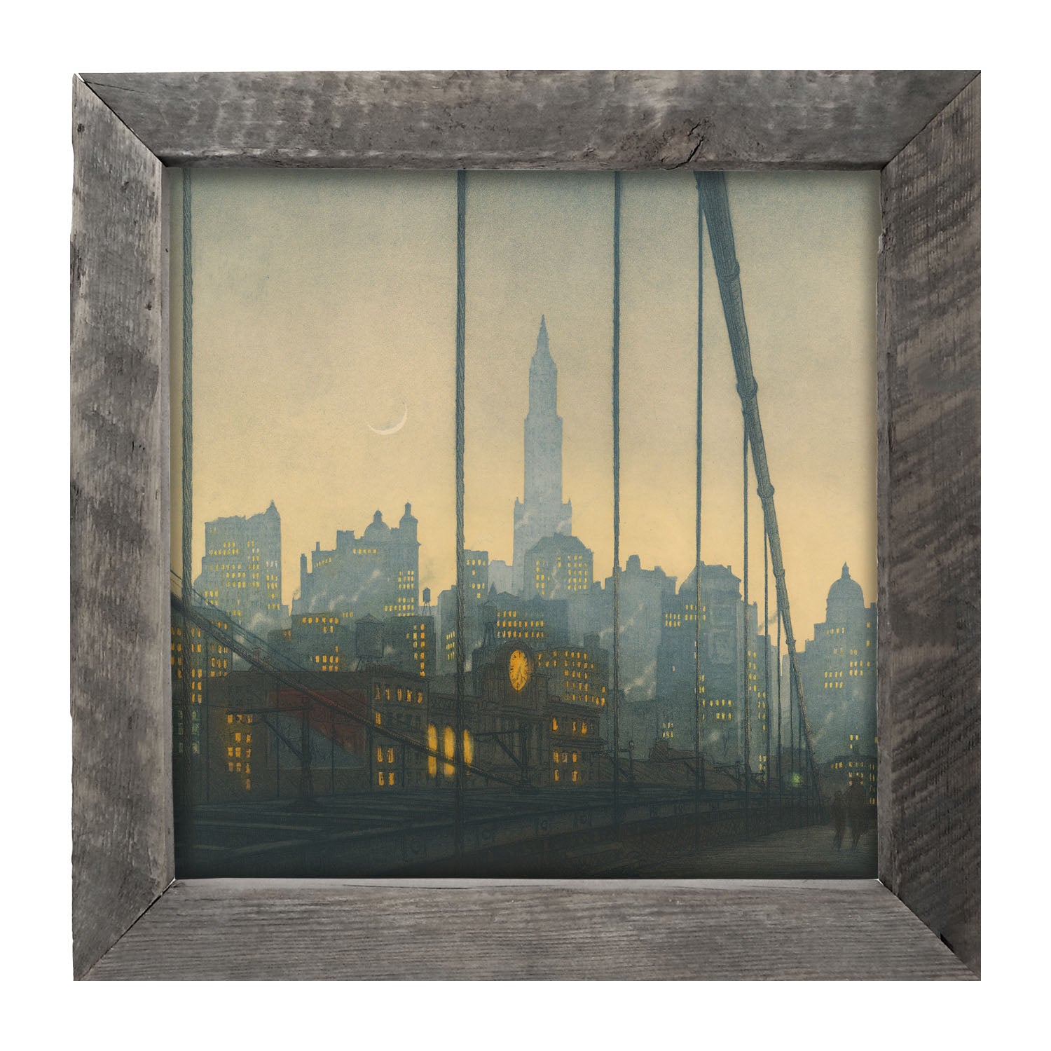 City of Fog - Framed art