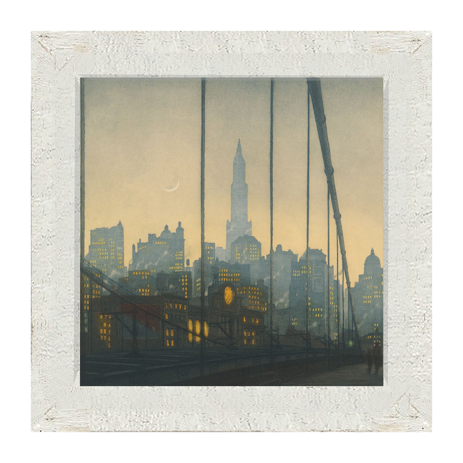 City of Fog - Framed art