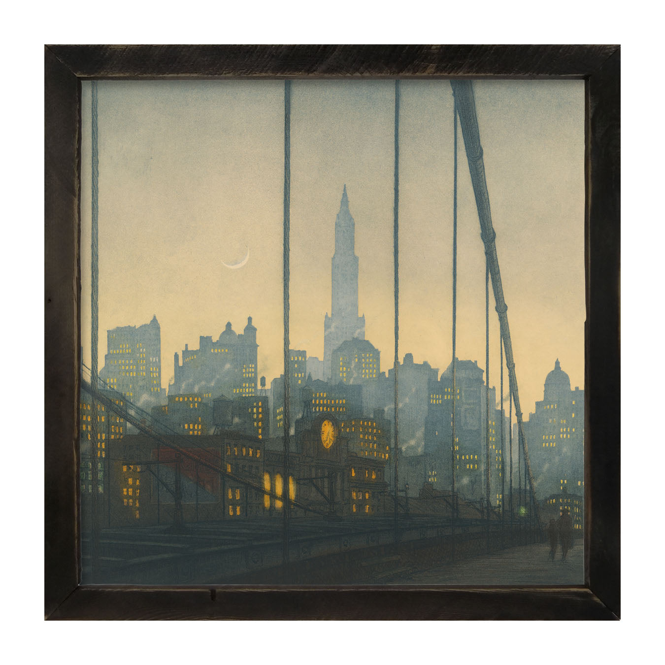 City of Fog - Framed art
