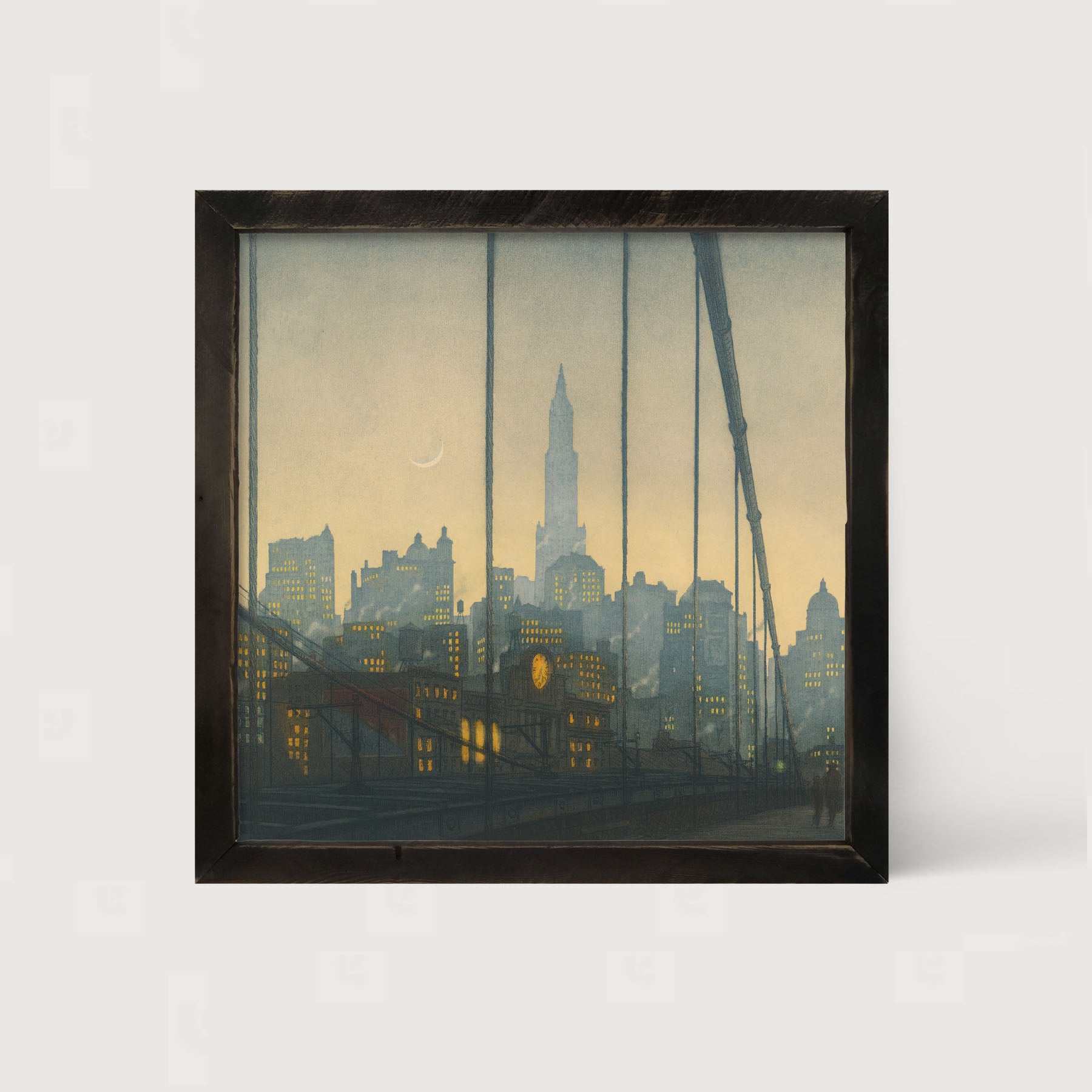City of Fog - Framed art