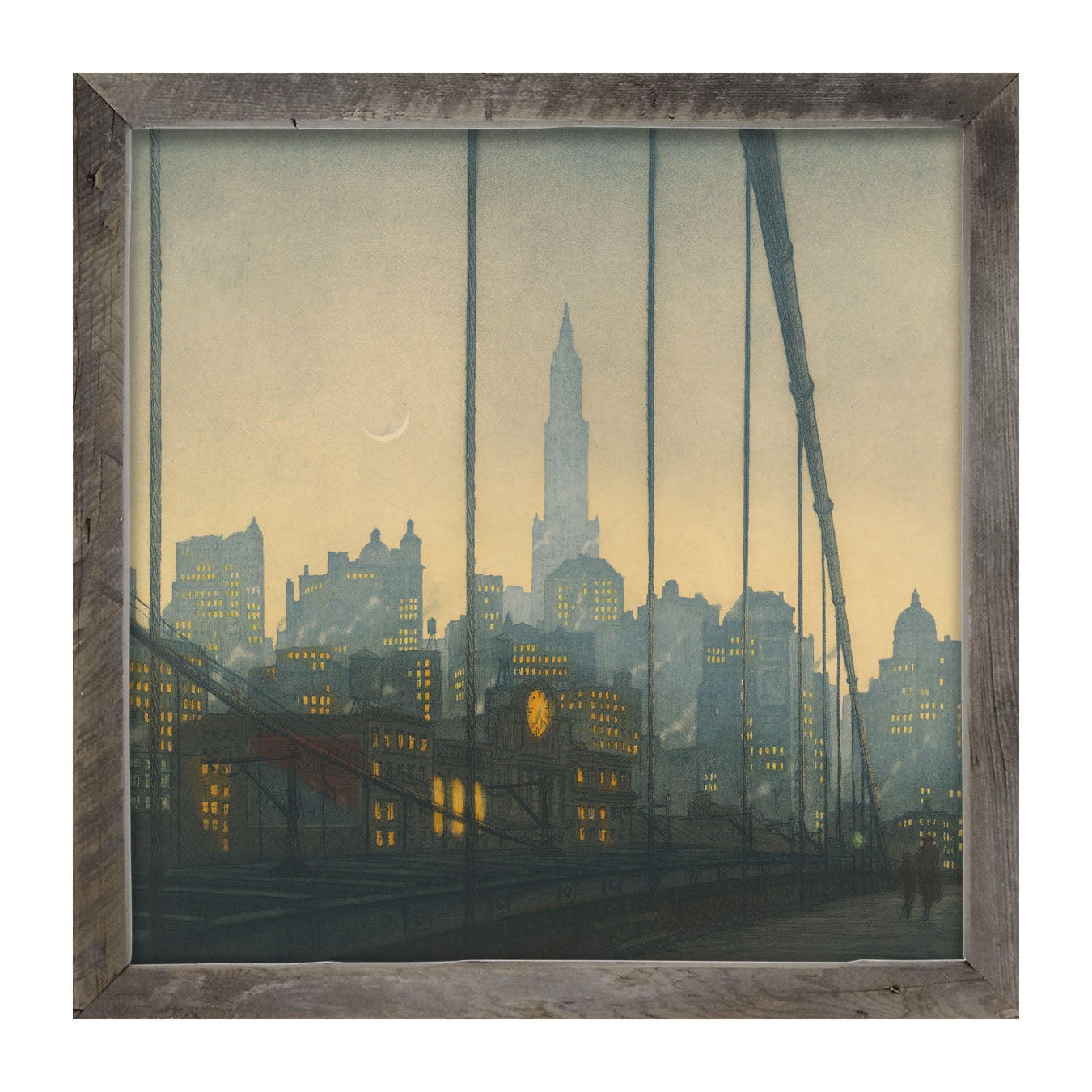 City of Fog - Framed art