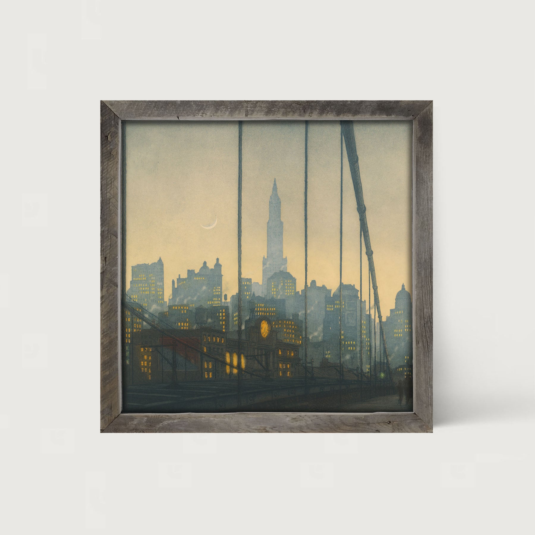 City of Fog - Framed art