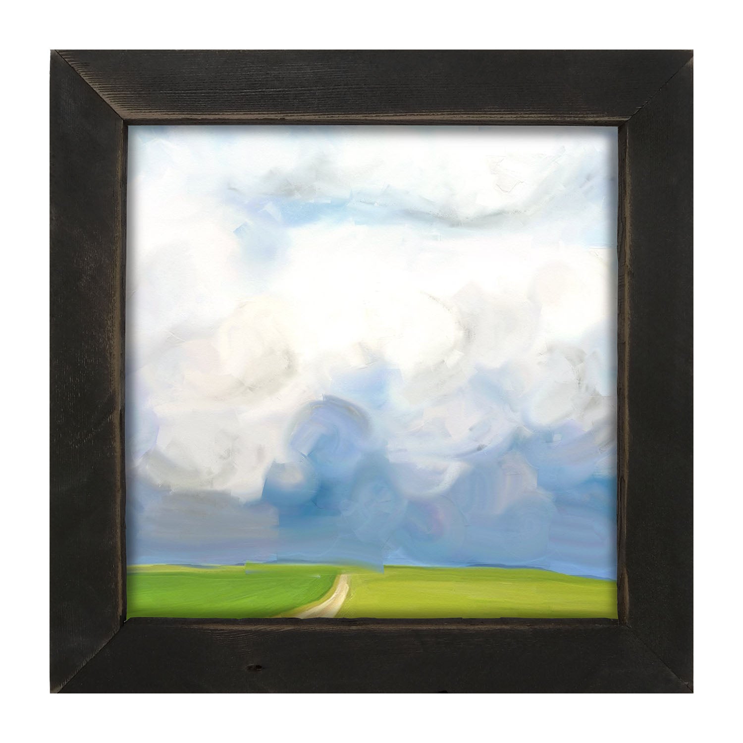 Where the Wind Comes Sweeping Down the Plains - Framed art