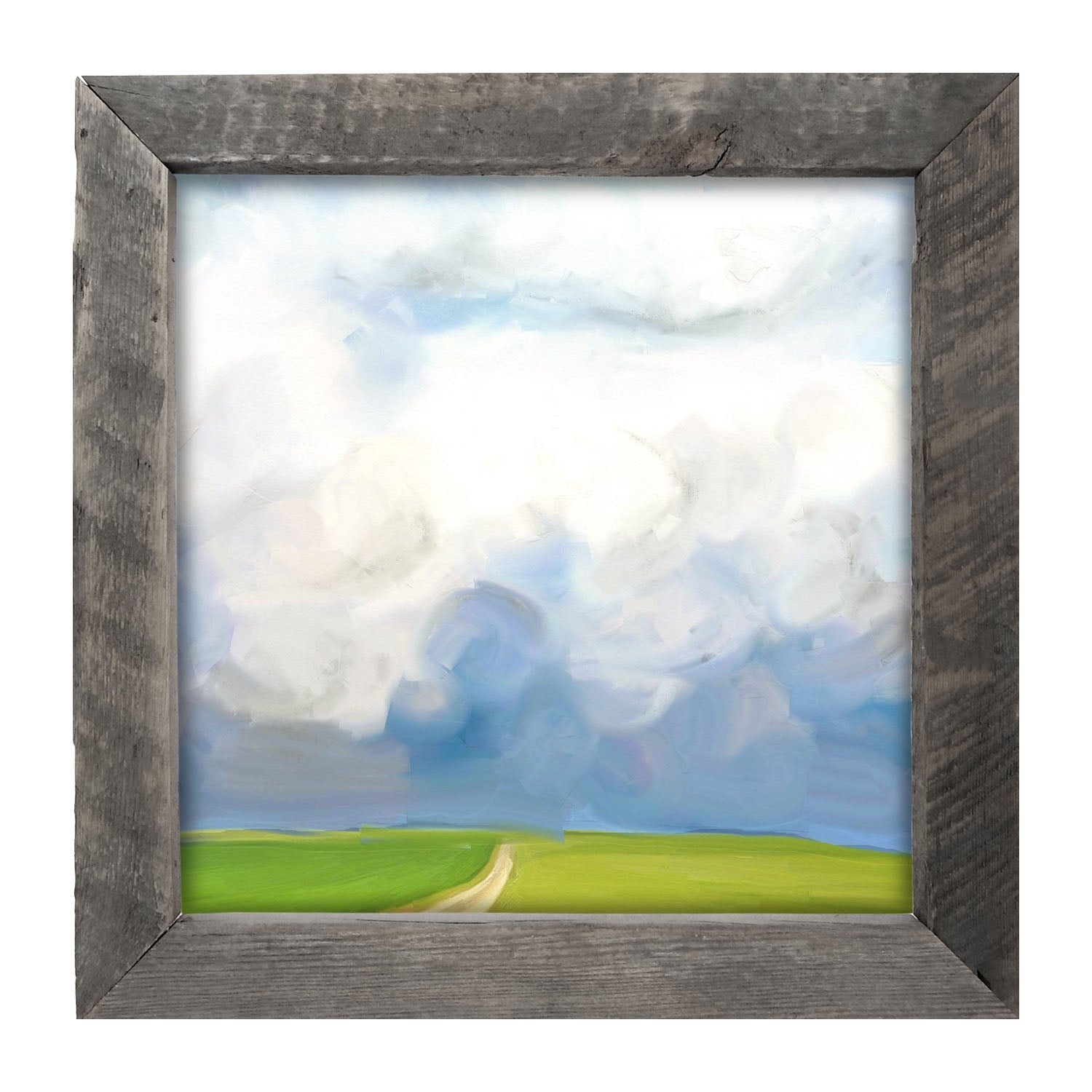 Where the Wind Comes Sweeping Down the Plains - Framed art