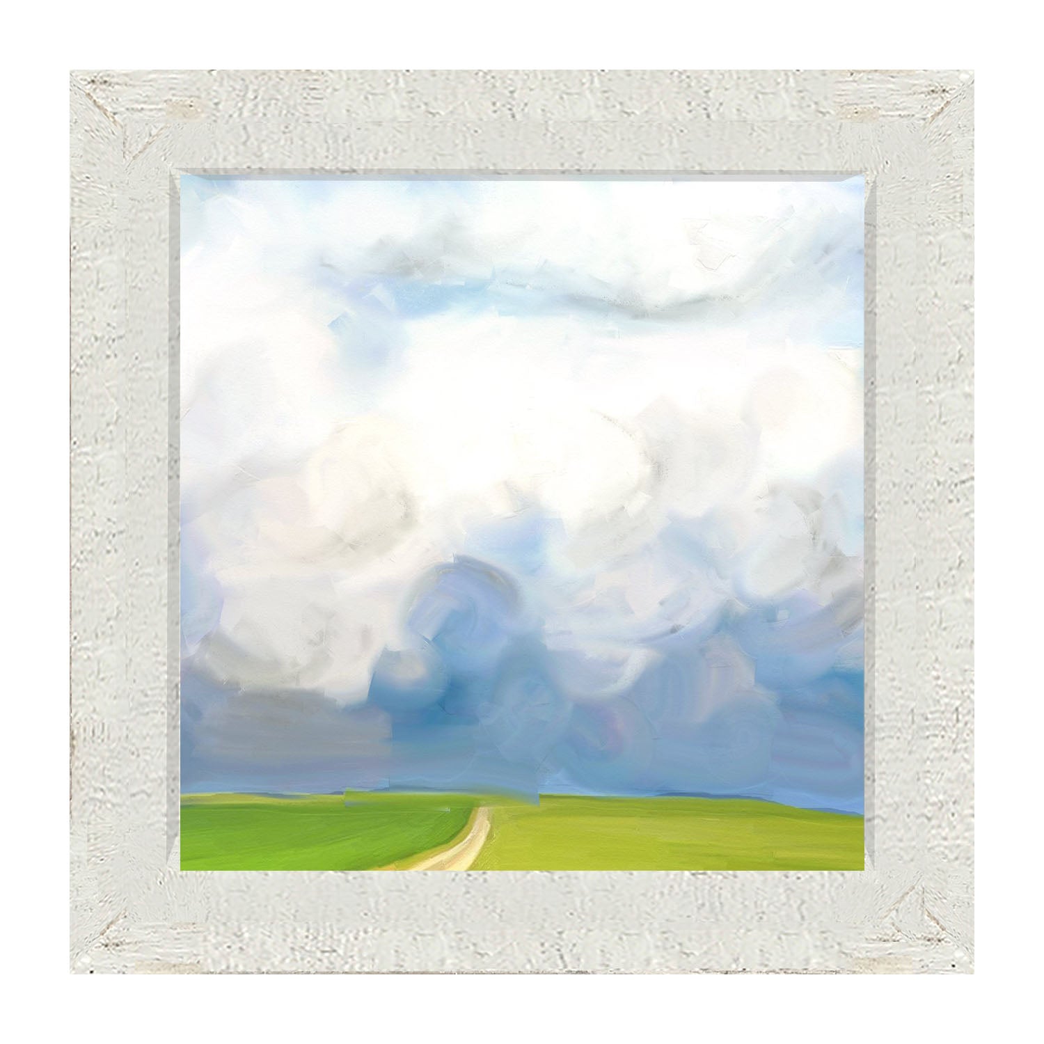 Where the Wind Comes Sweeping Down the Plains - Framed art