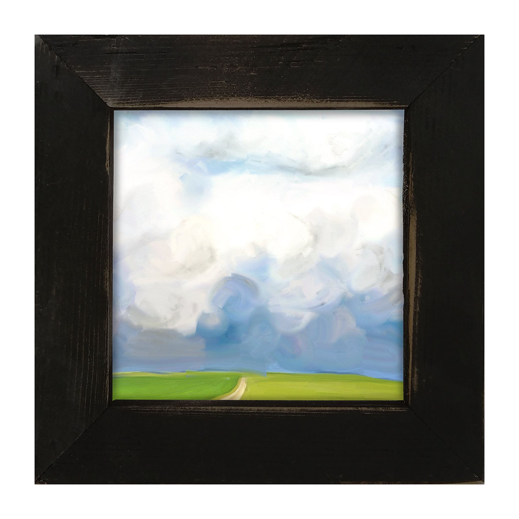 Where the Wind Comes Sweeping Down the Plains - Framed art