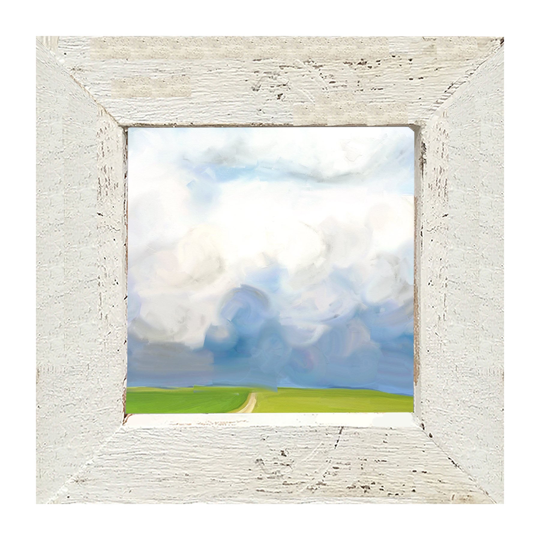 Where the Wind Comes Sweeping Down the Plains - Framed art