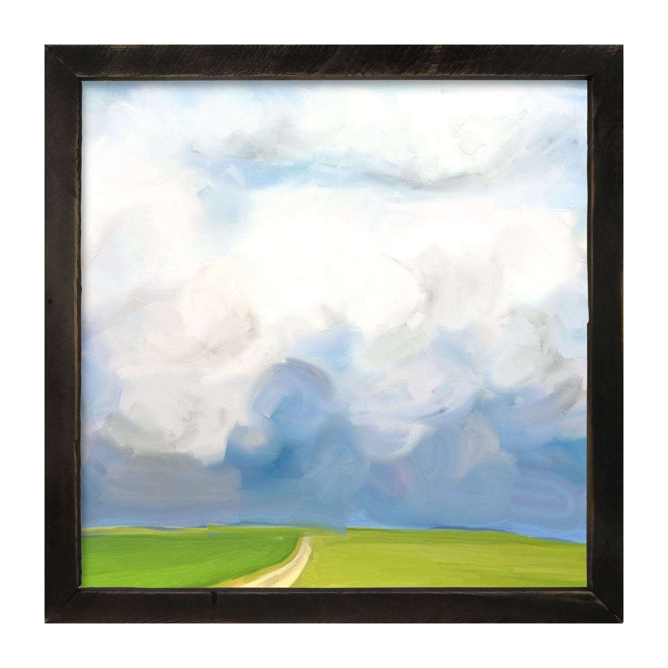 Where the Wind Comes Sweeping Down the Plains - Framed art