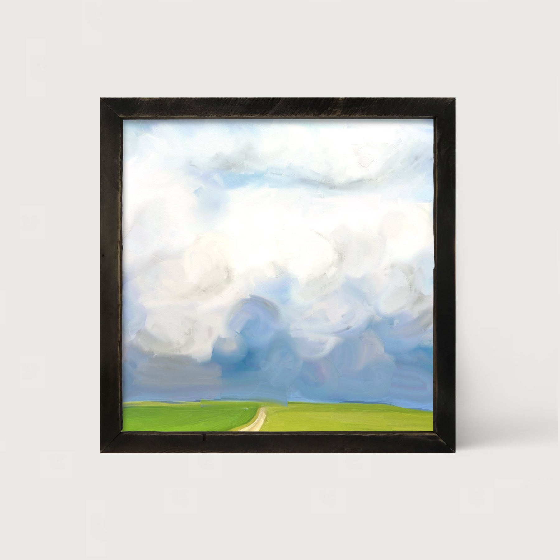 Where the Wind Comes Sweeping Down the Plains - Framed art