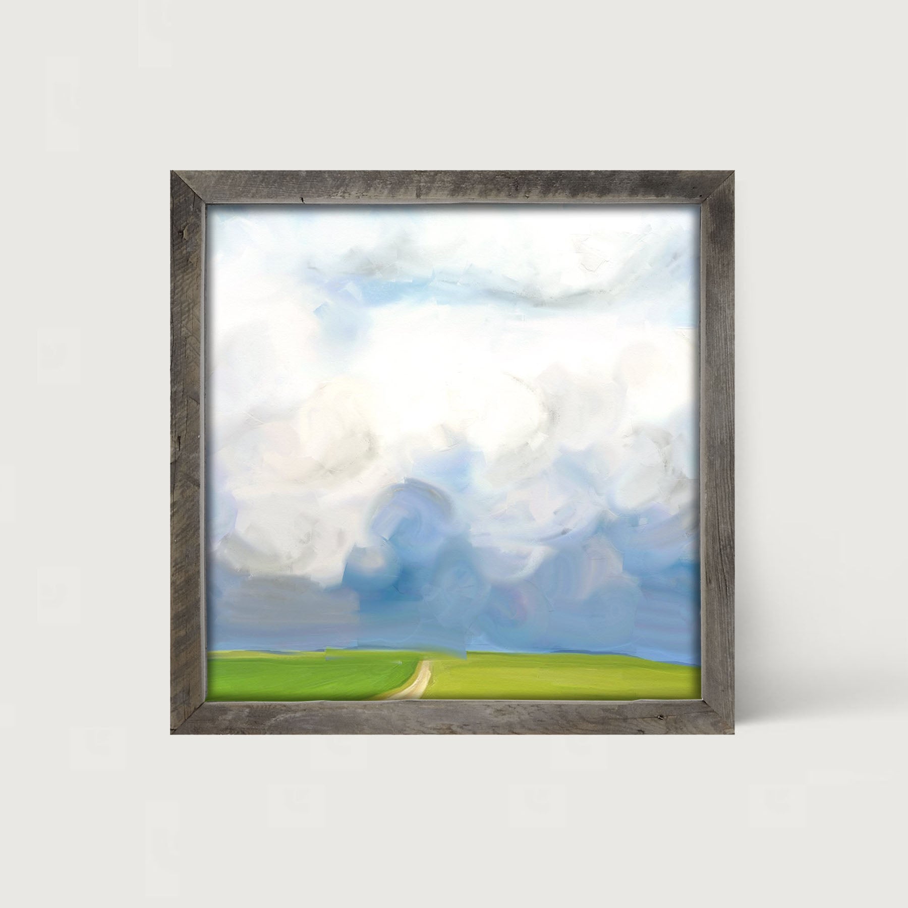 Where the Wind Comes Sweeping Down the Plains - Framed art