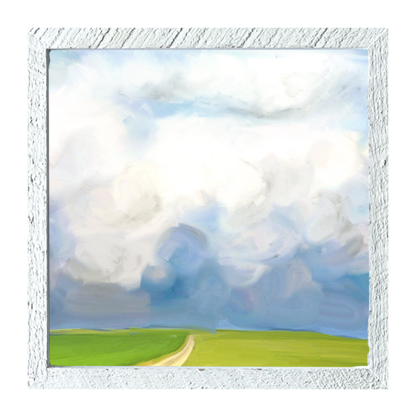 Where the Wind Comes Sweeping Down the Plains - Framed art