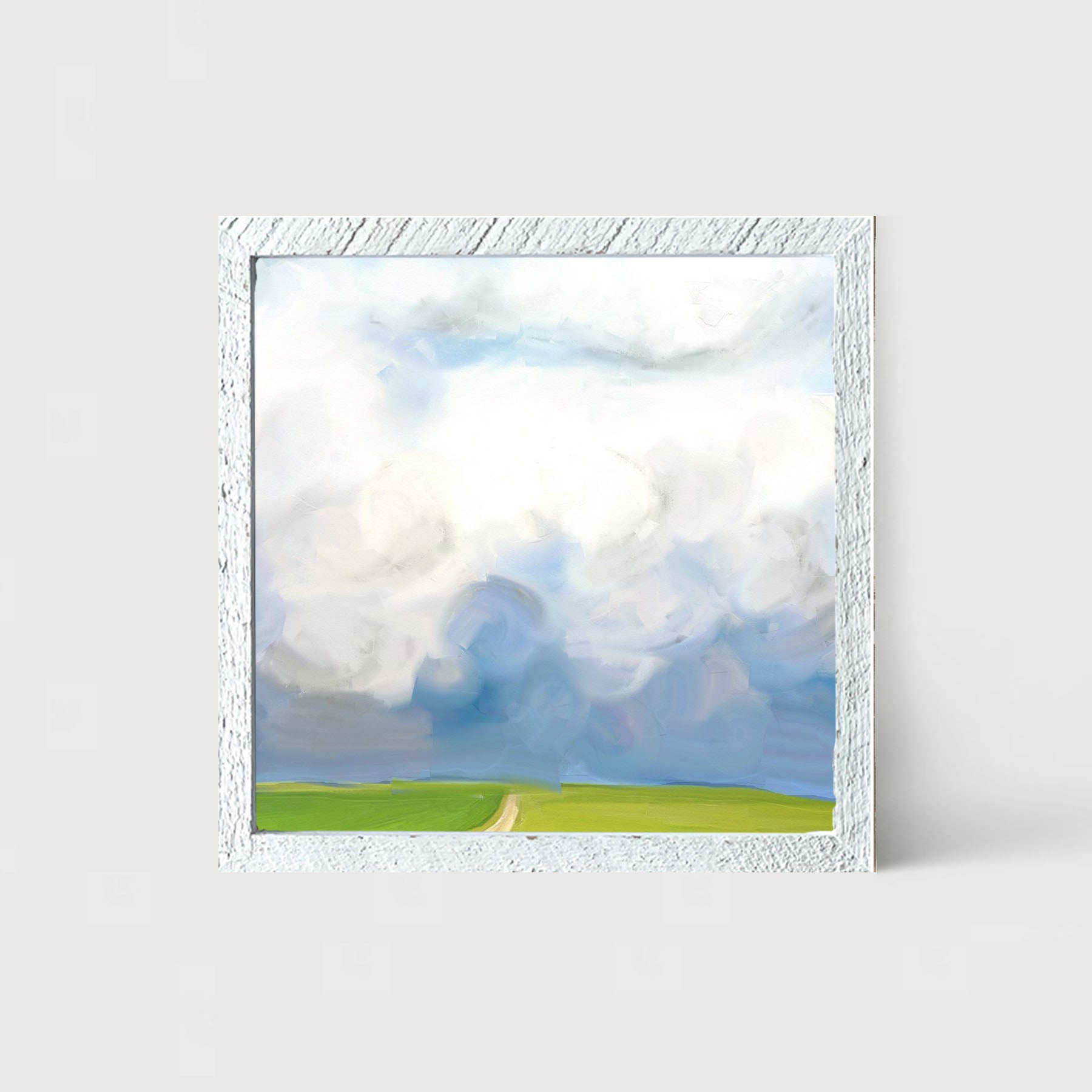Where the Wind Comes Sweeping Down the Plains - Framed art