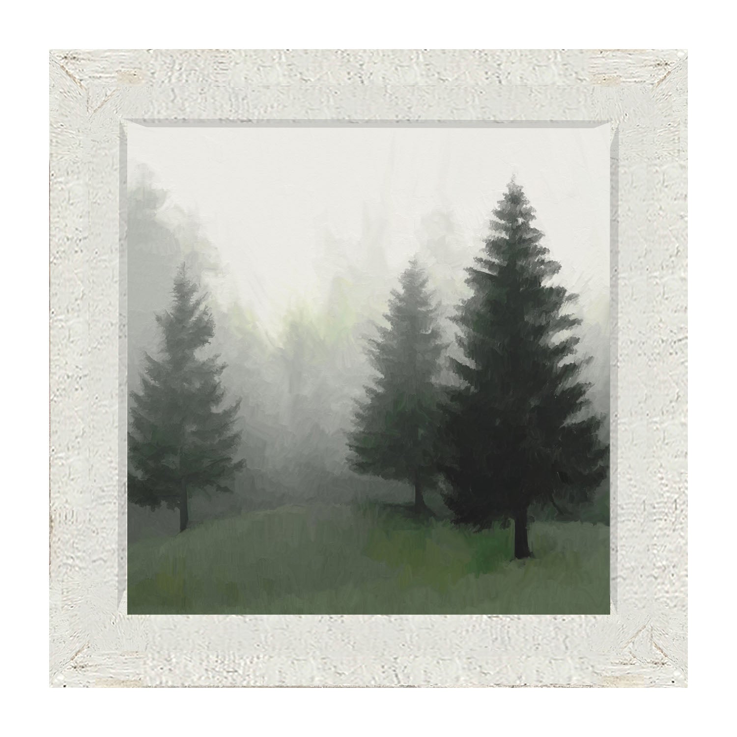 Fog in The Forest - Framed art