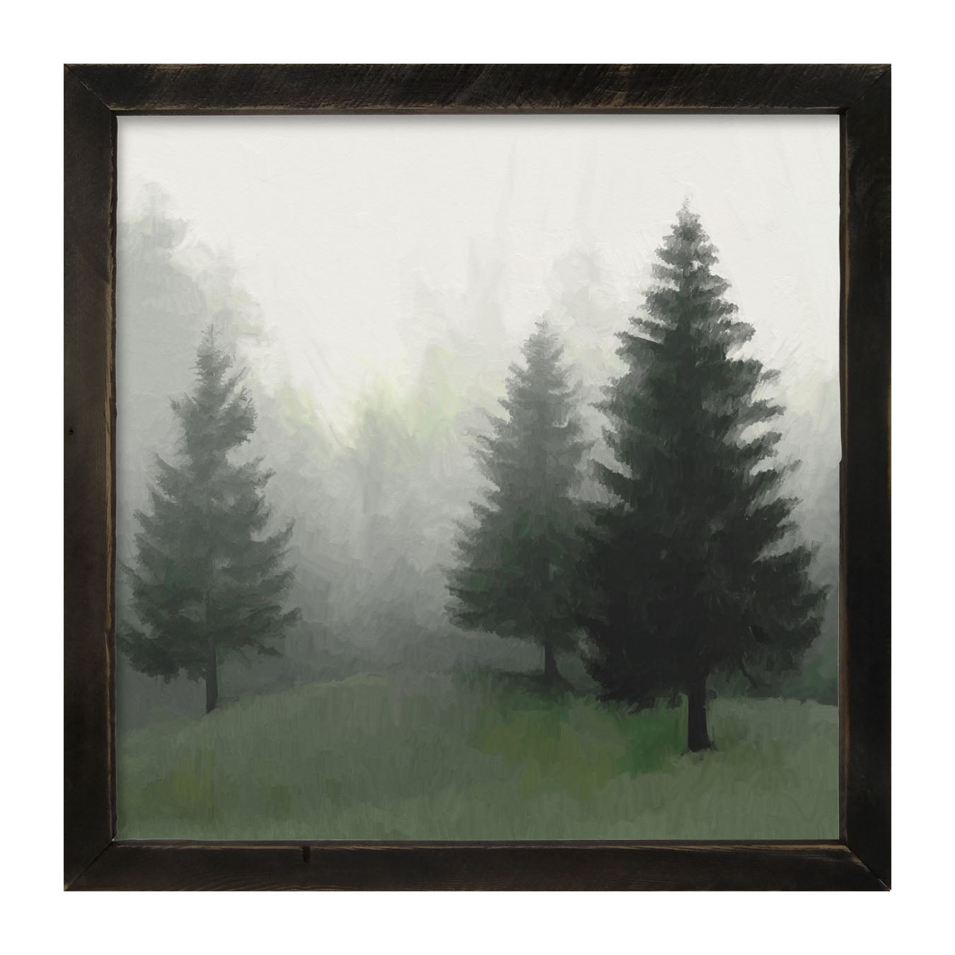 Fog in The Forest - Framed art