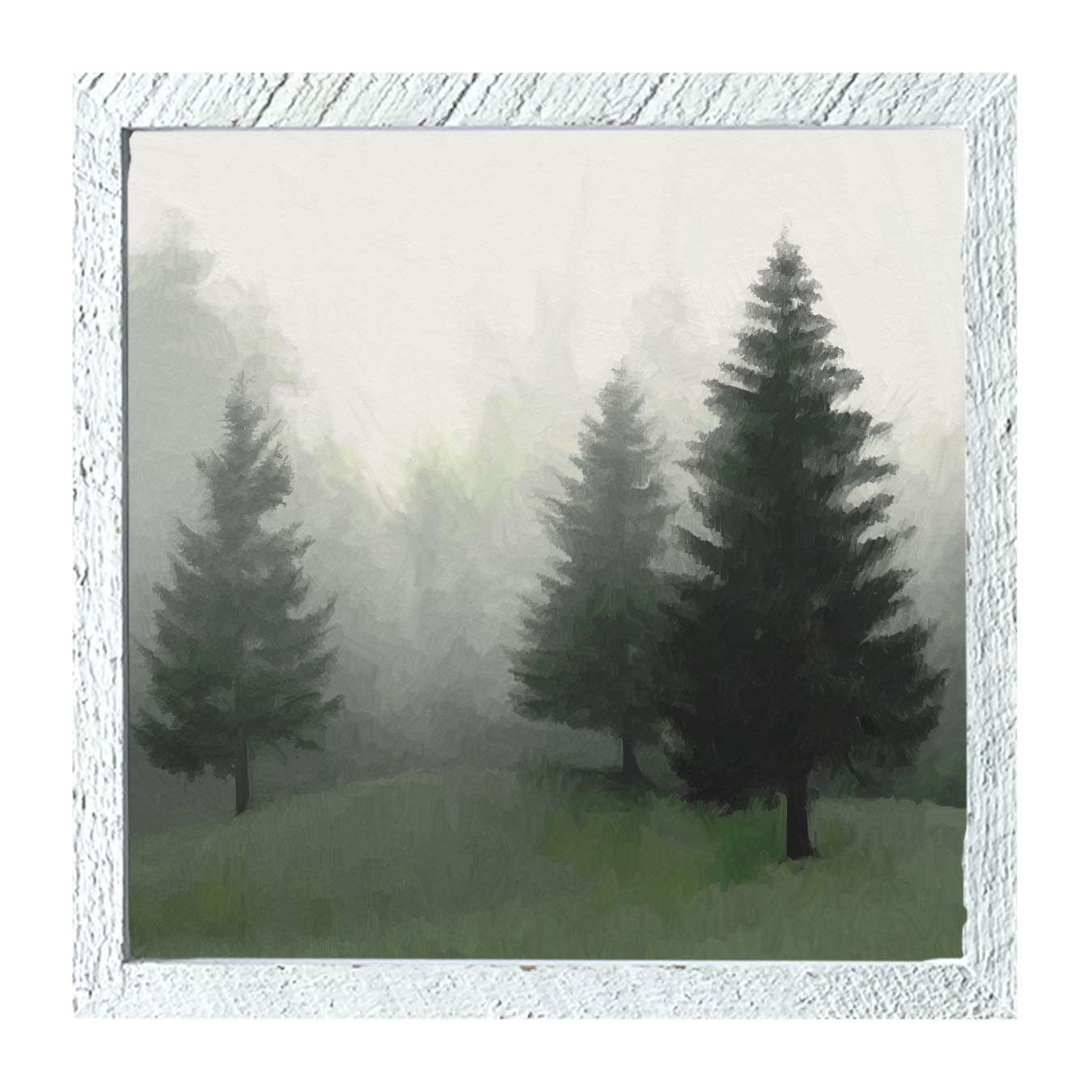 Fog in The Forest - Framed art
