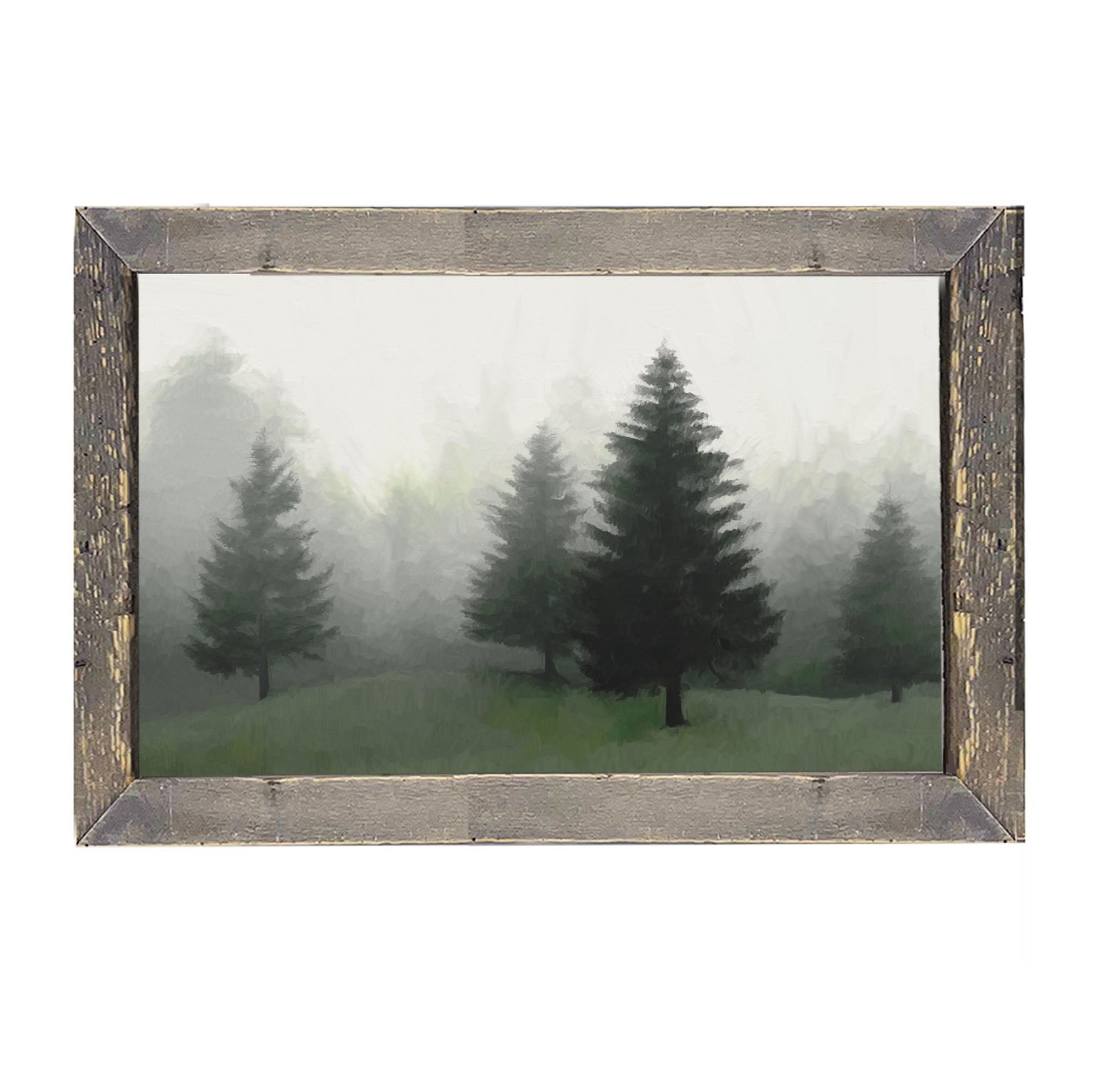 Fog in The Forest - Framed art
