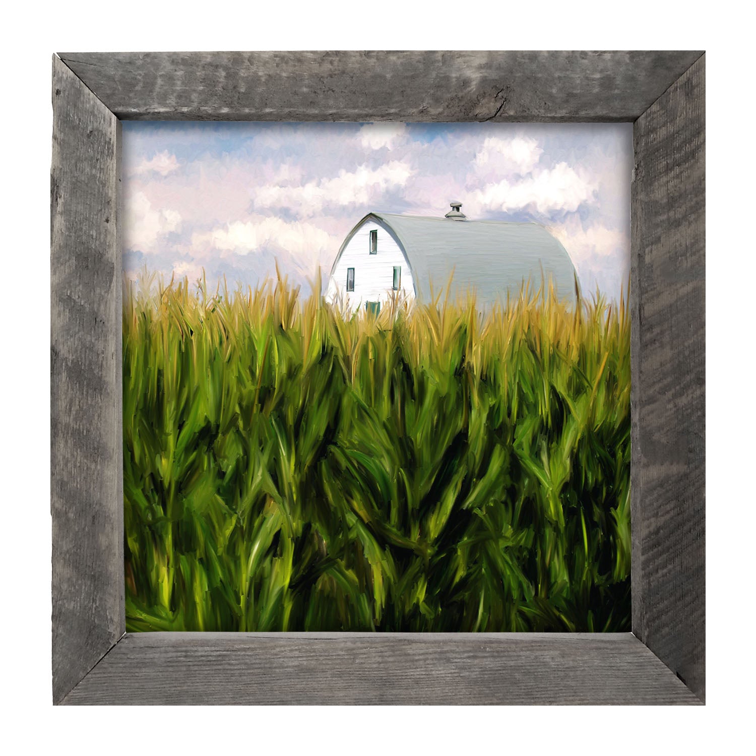 Corn Fields Barn - Framed art